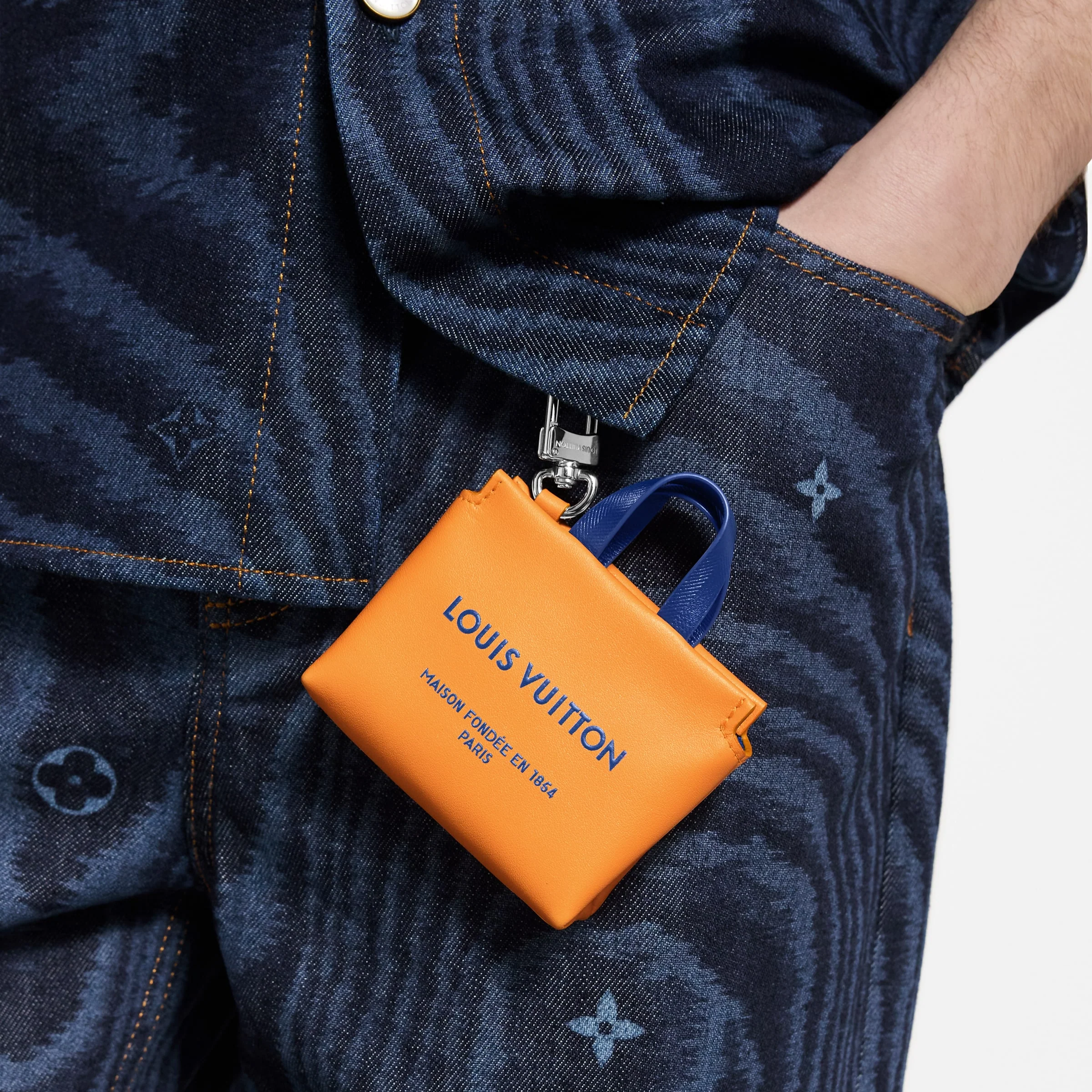 LV Mini Shopper Bag Charm - Image 2