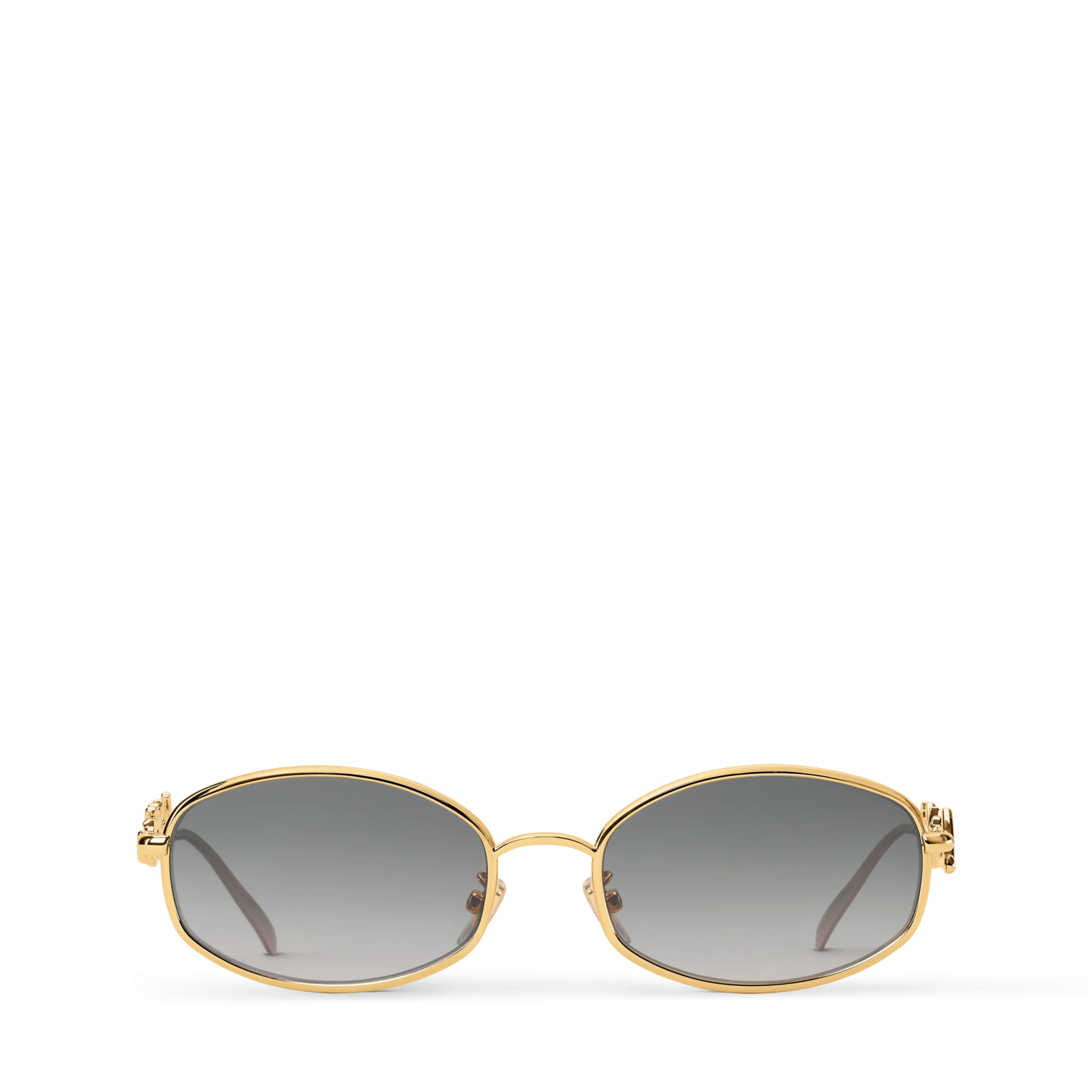 LV Script Metal Round Sunglasses