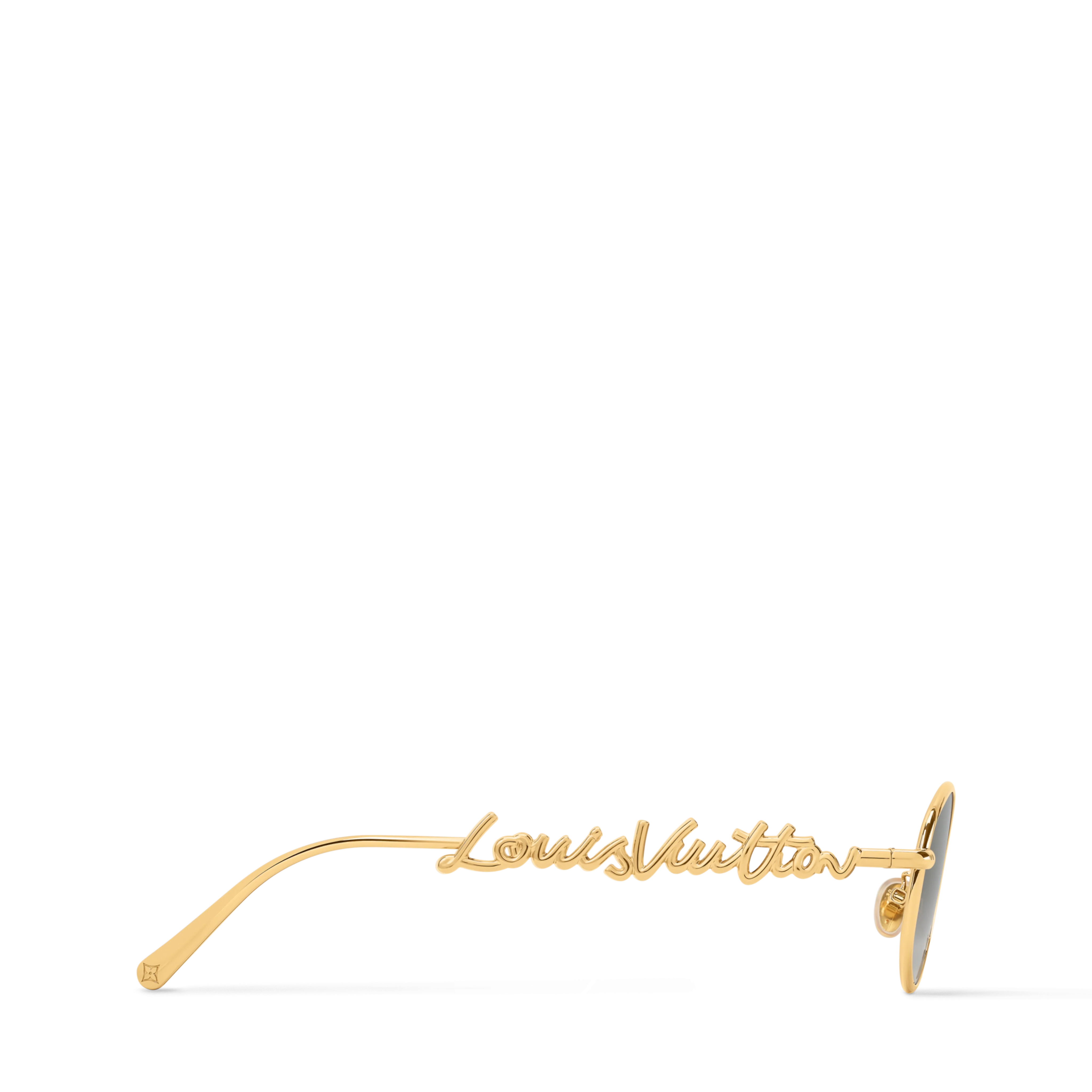 LV Script Metal Round Sunglasses - Image 2