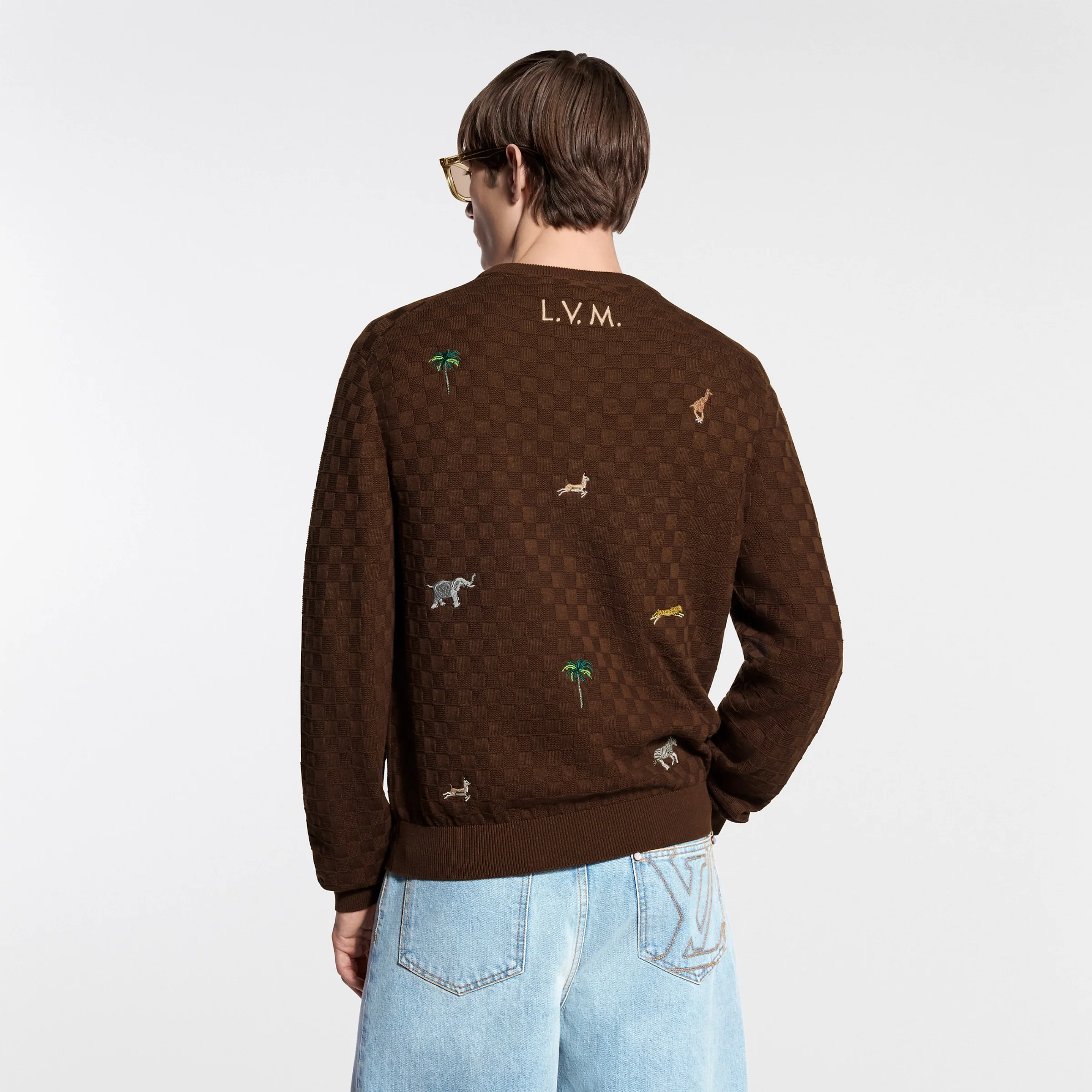 LV x The Darjeeling Limited Embroidered Long-Sleeved Crewneck - Image 3