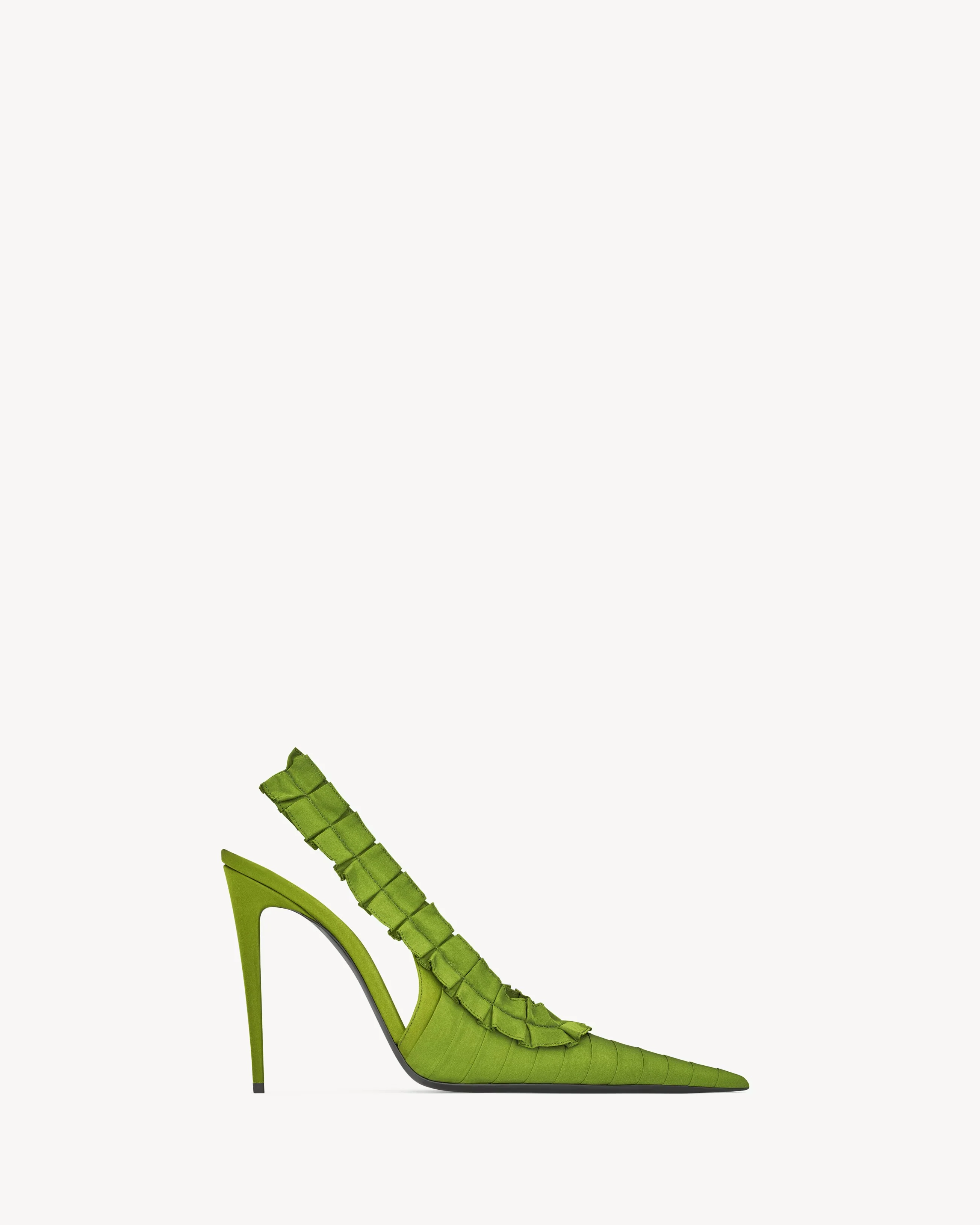 Madeleine Slingback Pumps In Silk Taffeta - Image 4