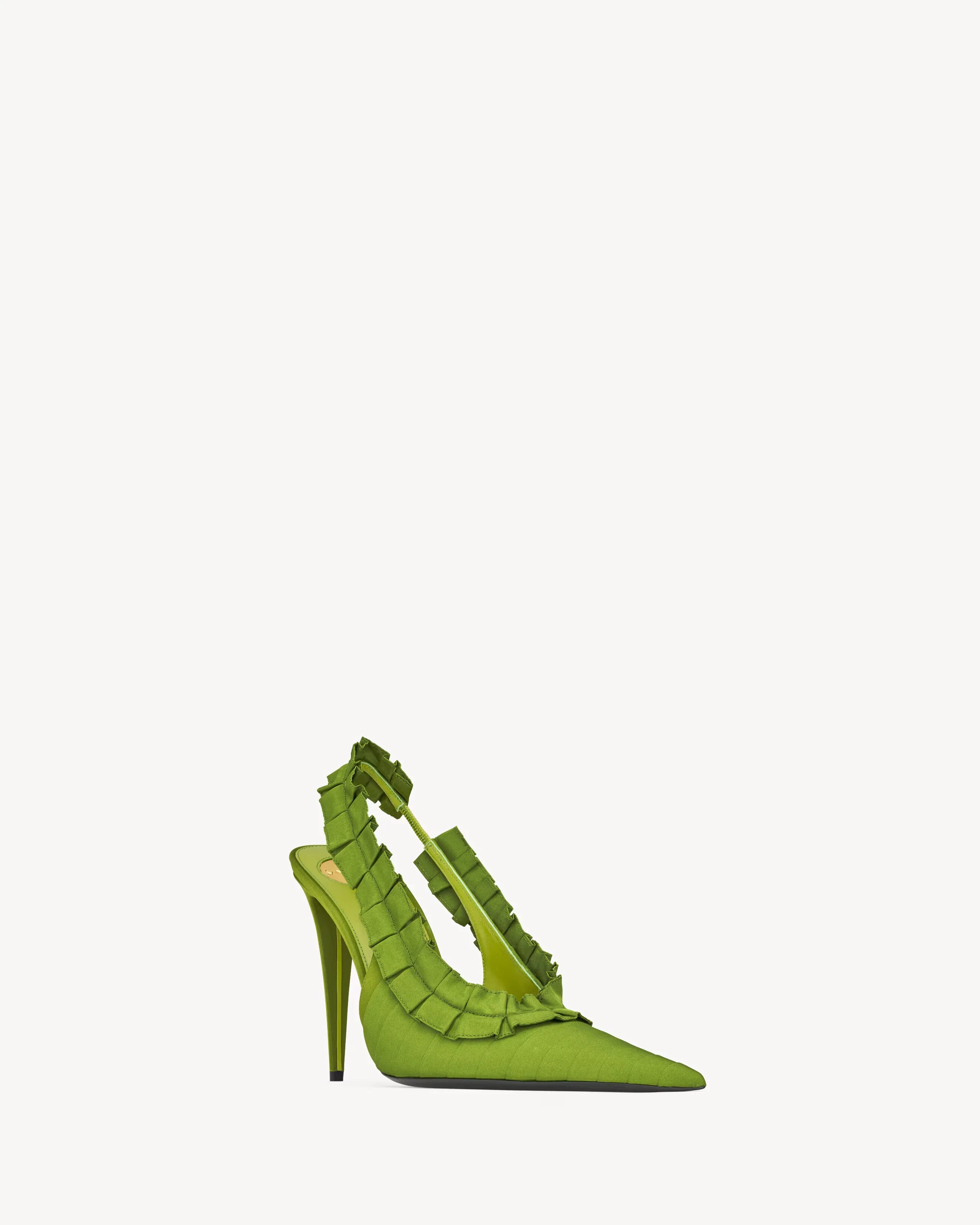 Madeleine Slingback Pumps In Silk Taffeta - Image 6