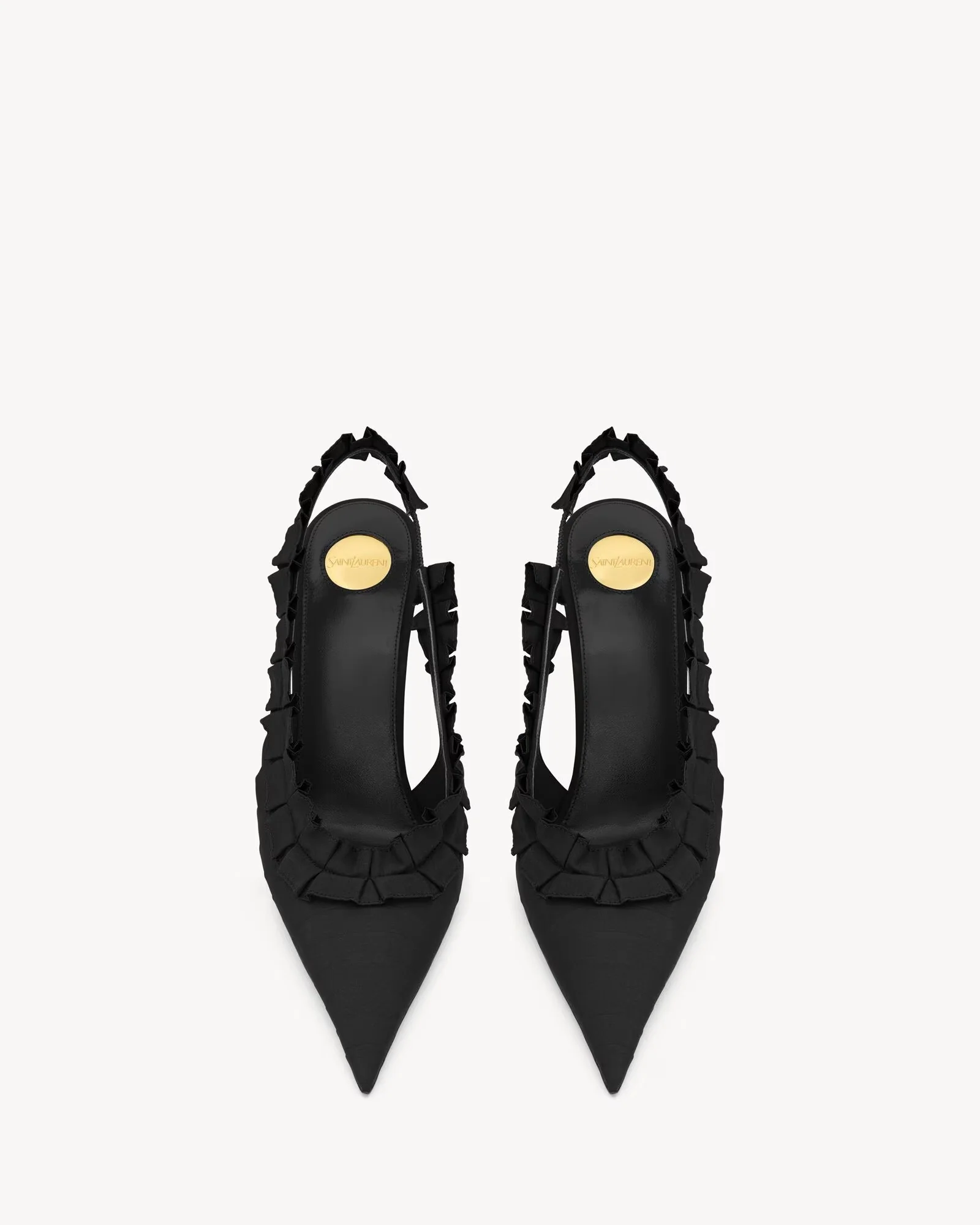 Madeleine Slingback Pumps In Silk Taffeta - Image 9