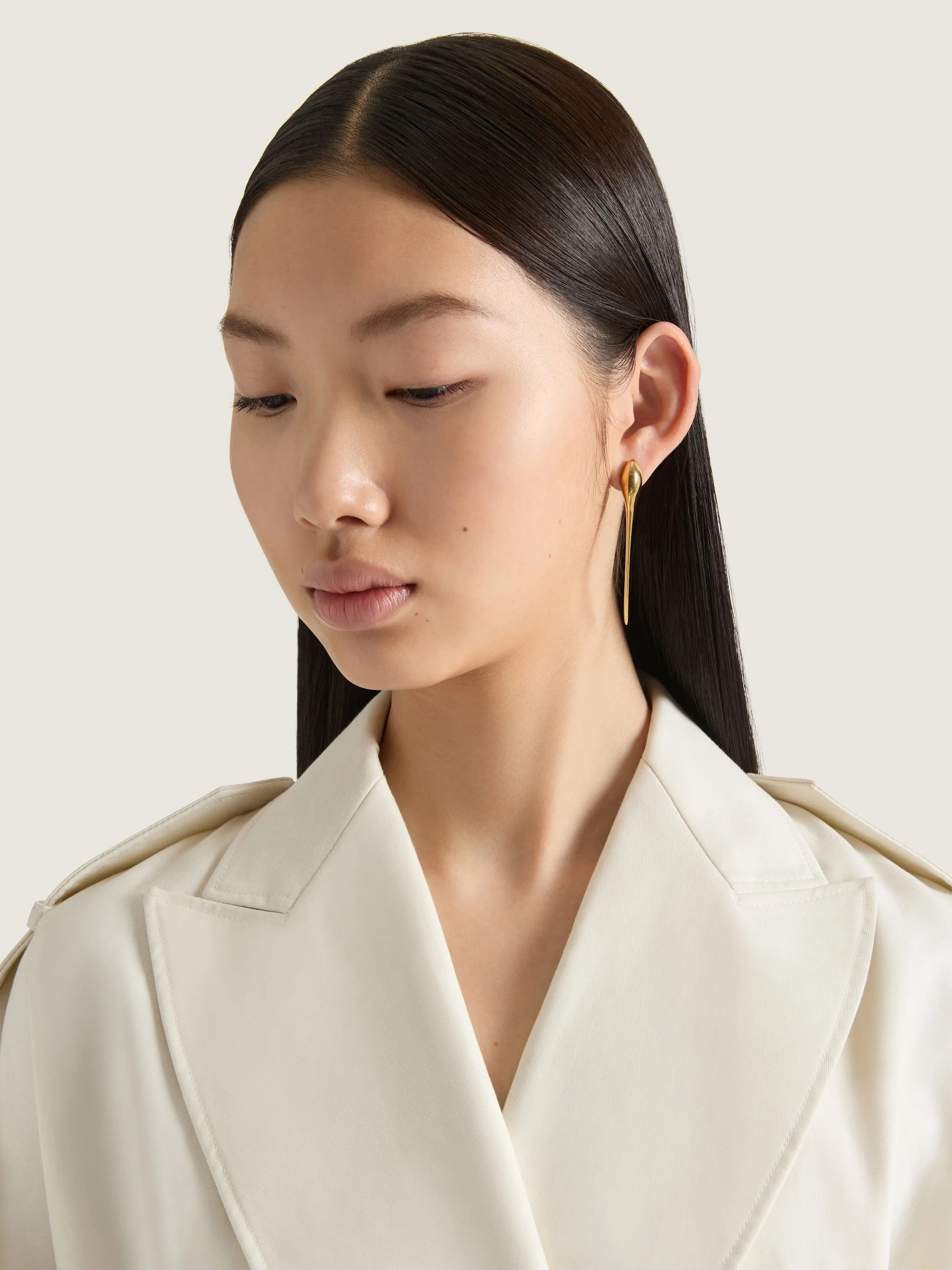 Maple Seed Earrings In Metal - Image 2