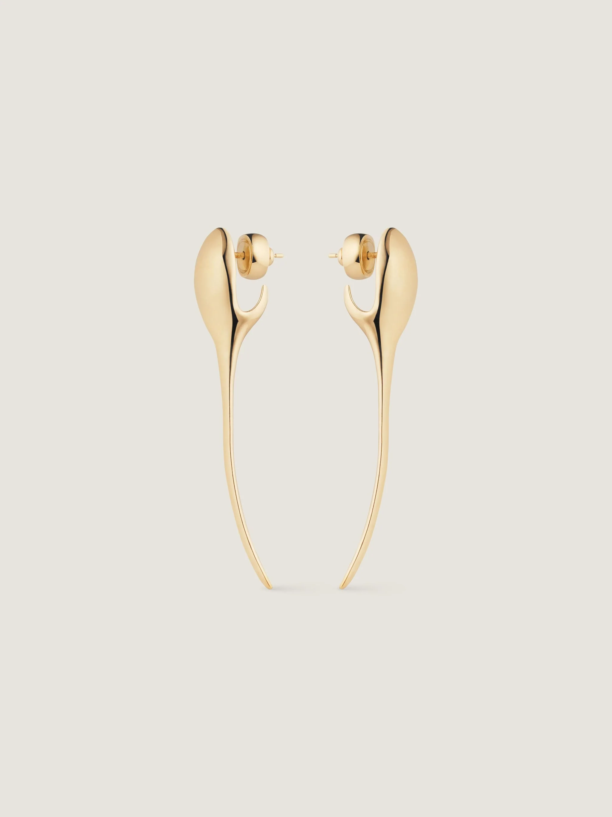 Maple Seed Earrings In Metal - Image 4