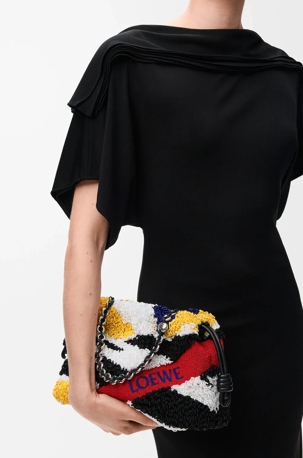 Medium Flamenco Purse In Embroidered Nappa - Image 4