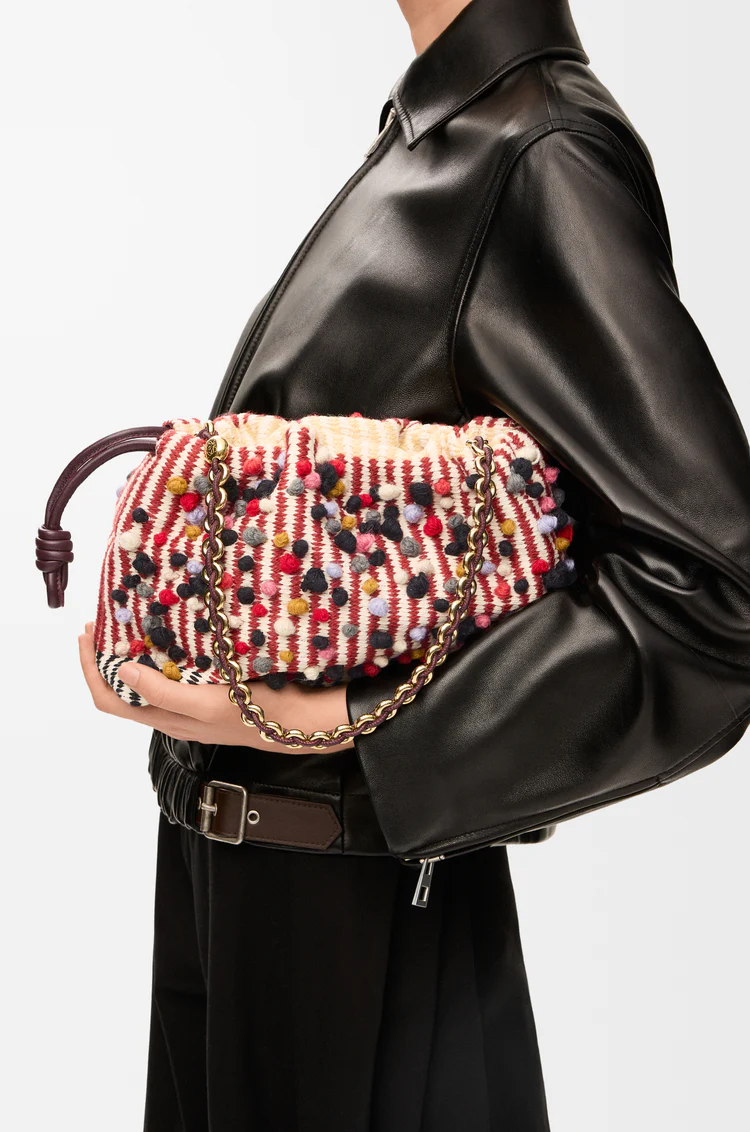 Medium Flamenco Purse In Embroidered Textile - Image 2