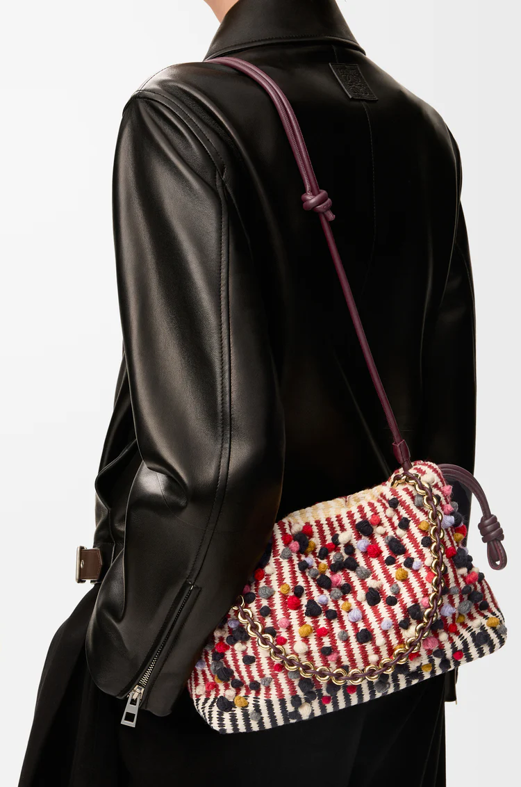 Medium Flamenco Purse In Embroidered Textile - Image 4