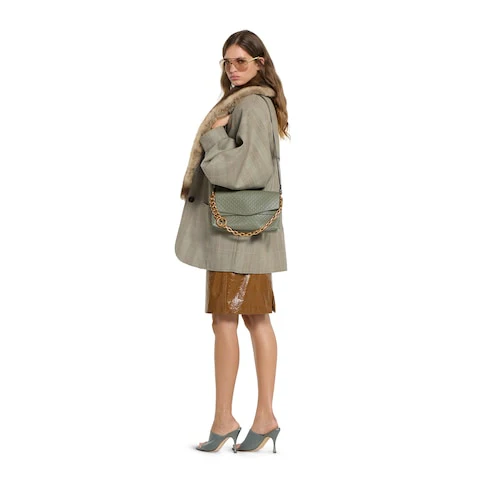 Medium Shoulder Bag With Chain - Image 12