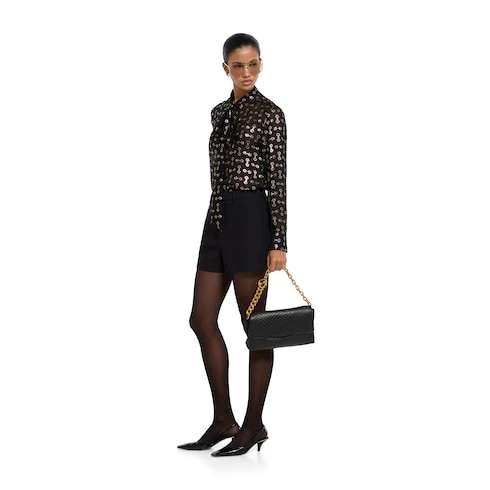 Medium Shoulder Bag With Chain - Image 4