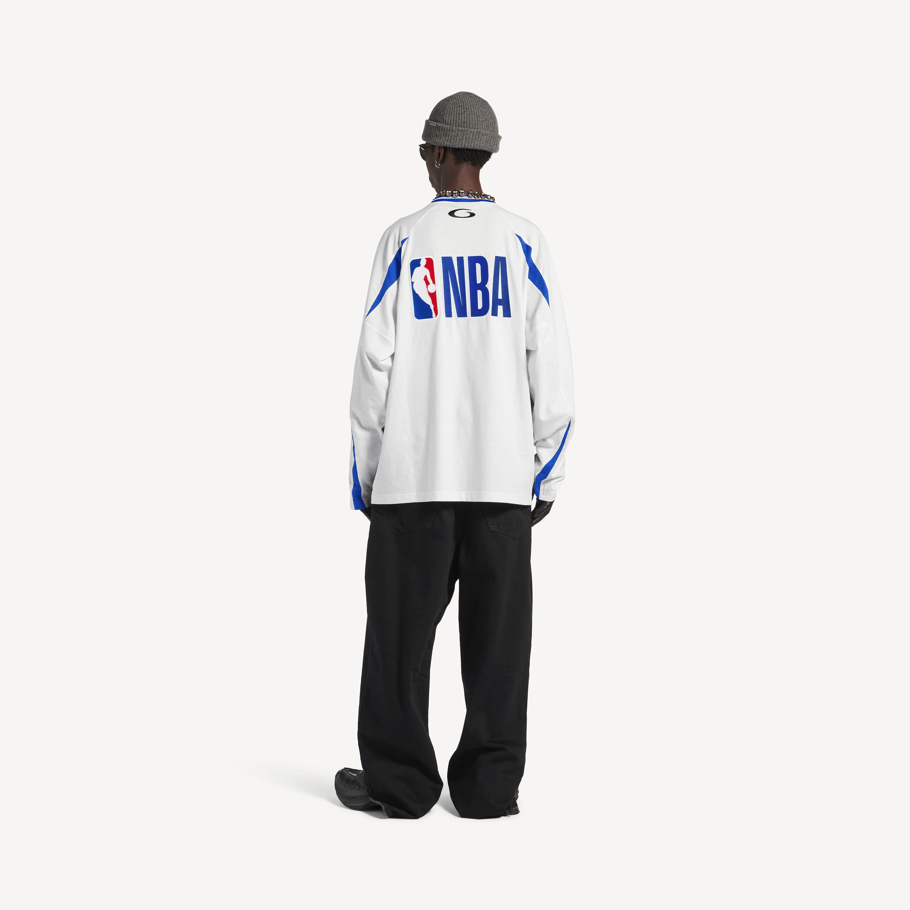 Men's Balenciaga | Nba Collaboration Oversized Long Sleeve T-shirt - Image 7