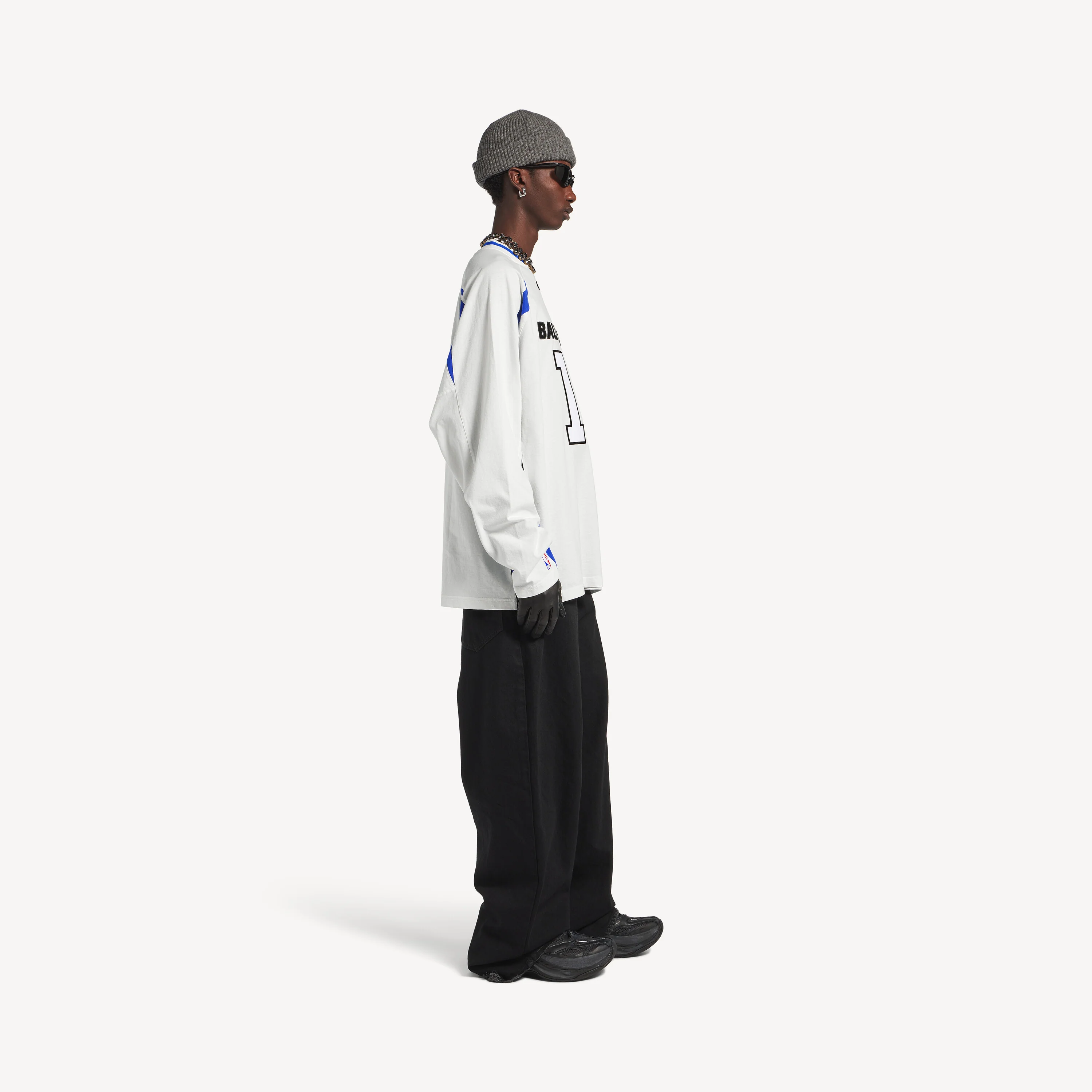 Men's Balenciaga | Nba Collaboration Oversized Long Sleeve T-shirt - Image 8