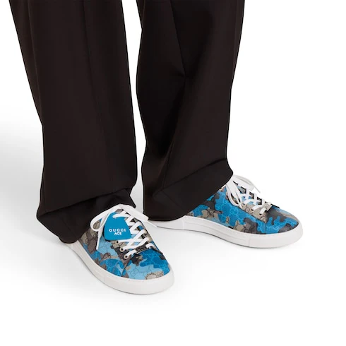 Men's Gucci Ace Trainers With Web - Image 2