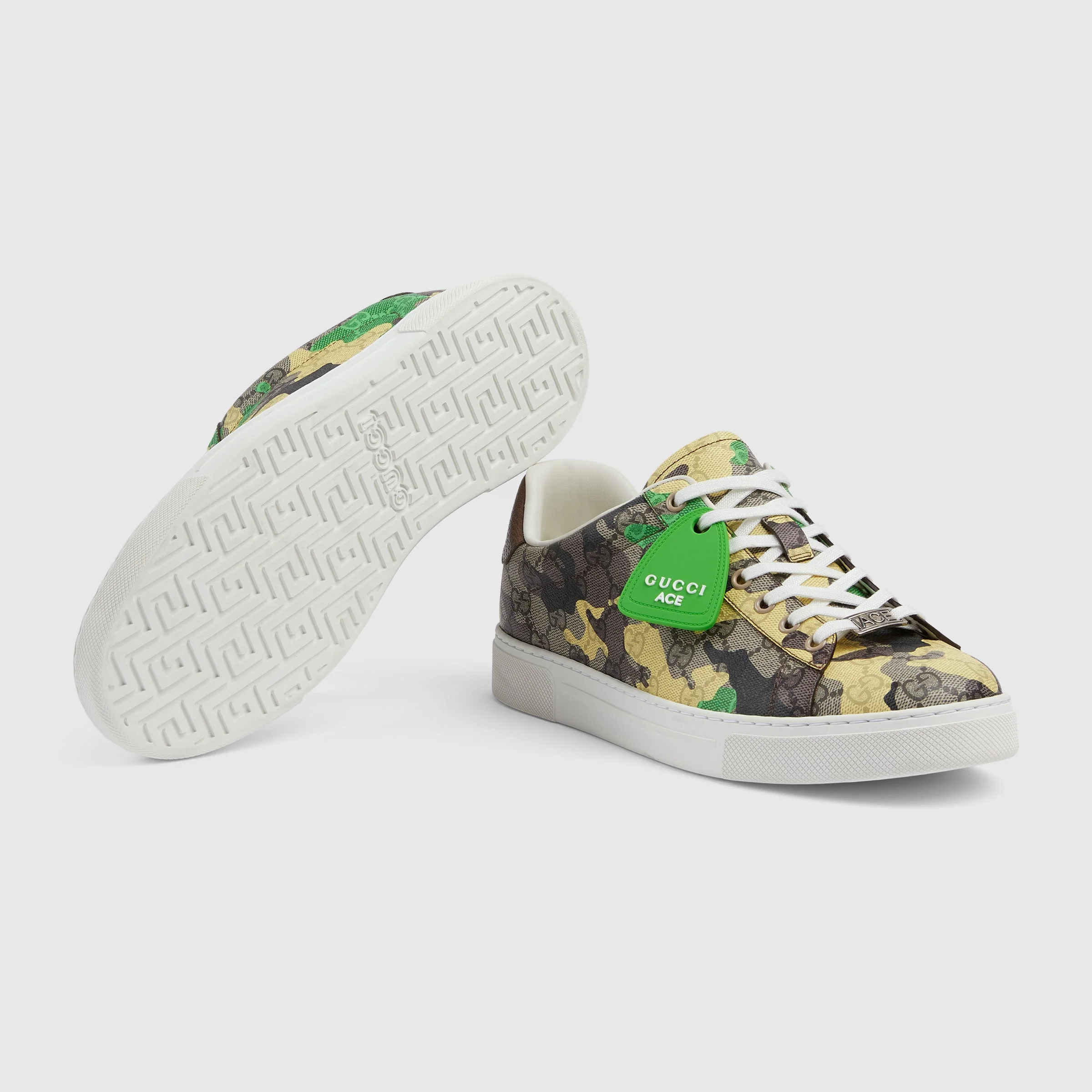 Men's Gucci Ace Trainers With Web - Image 7