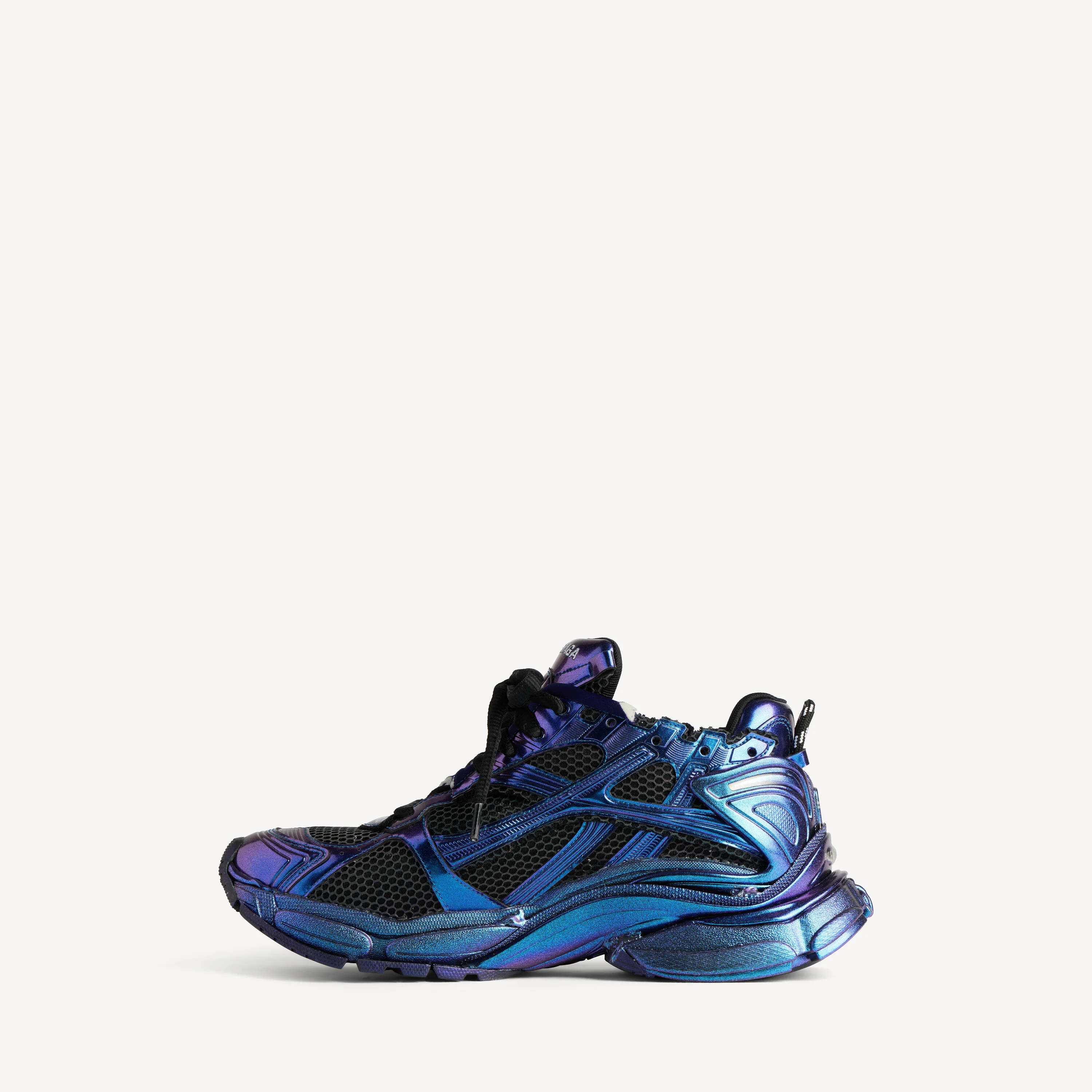 Men's Runner Iridescent Trainers in Blue - Image 4