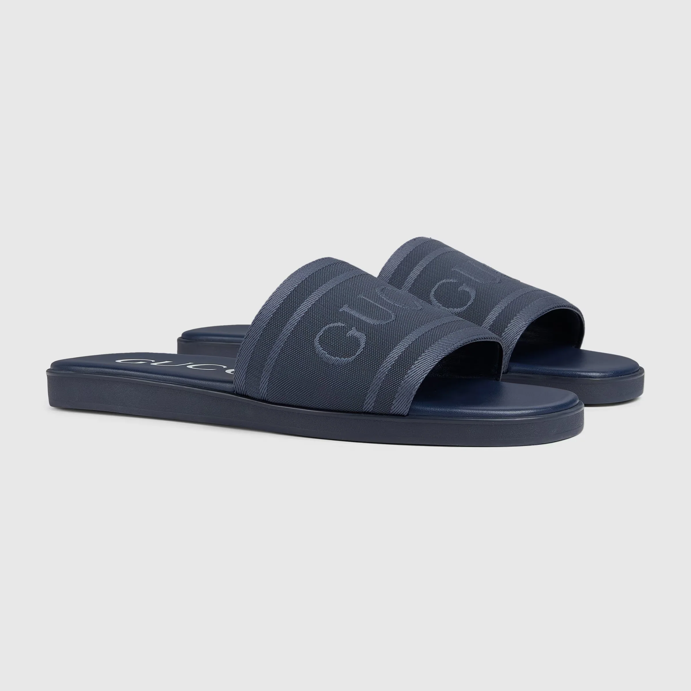 Men's Slide Sandal With Tonal Logo - Image 2