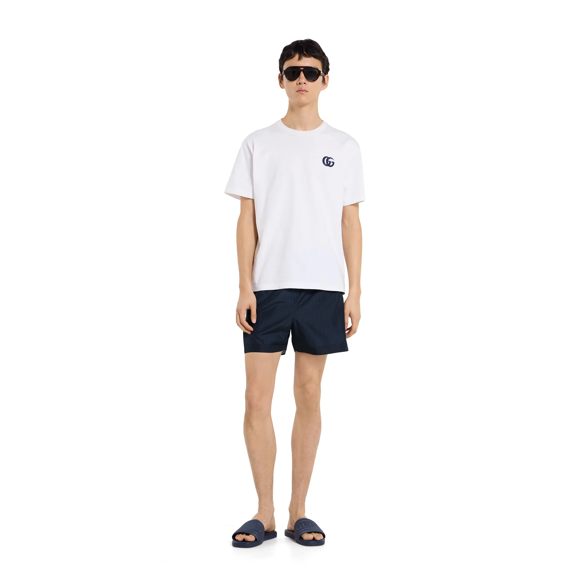 Men's Slide Sandal With Tonal Logo - Image 3