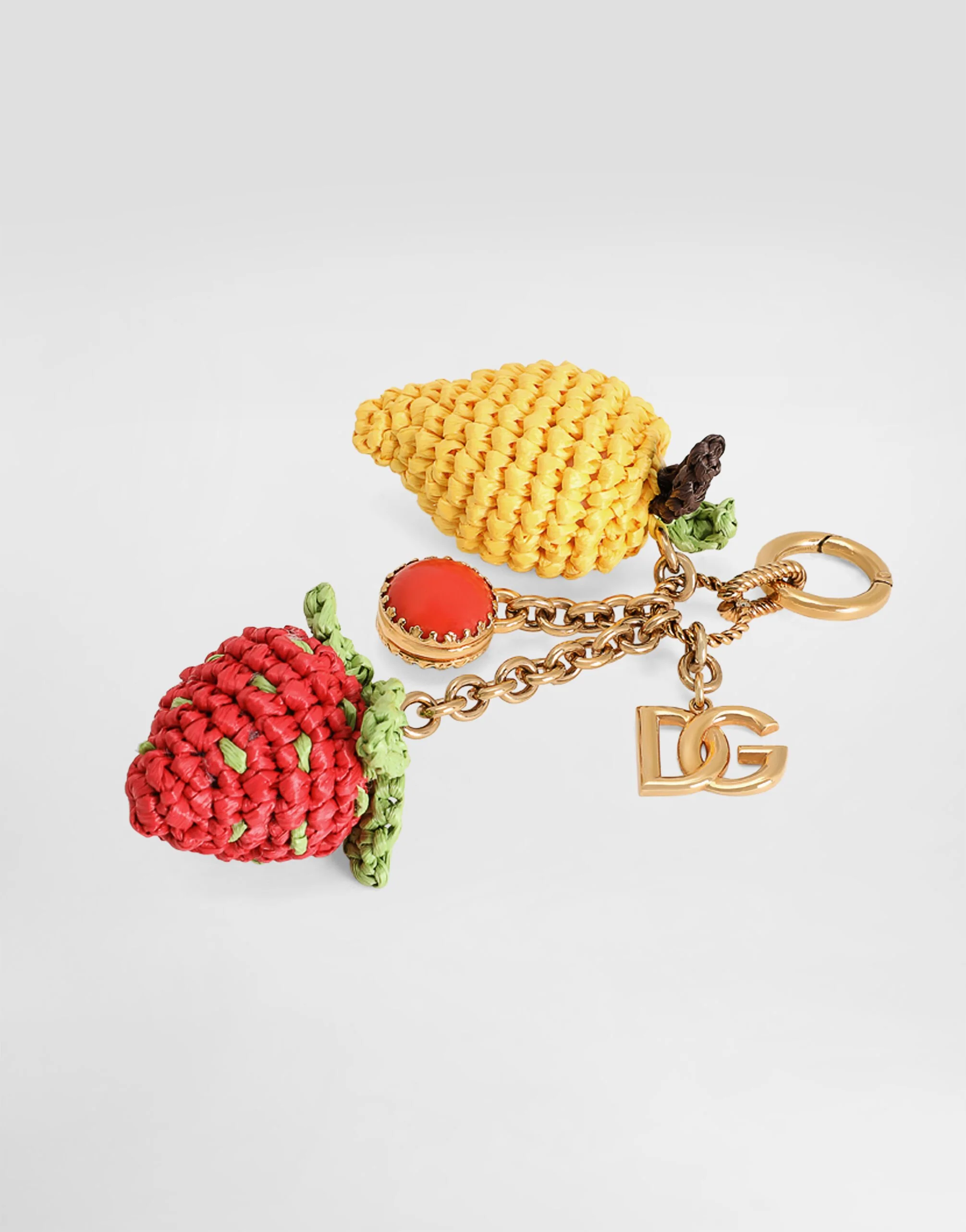 Metal and Rafia Keychain - Image 3