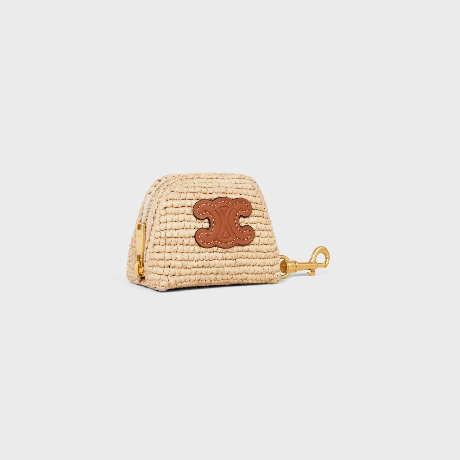Micro Triomphe Charm In Raffia - Image 3
