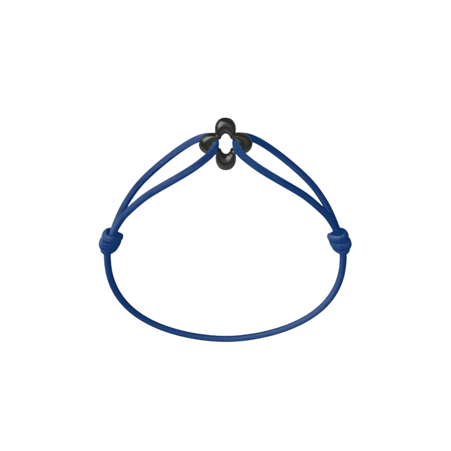 Mini Black Clover Cord Bracelet - Image 10