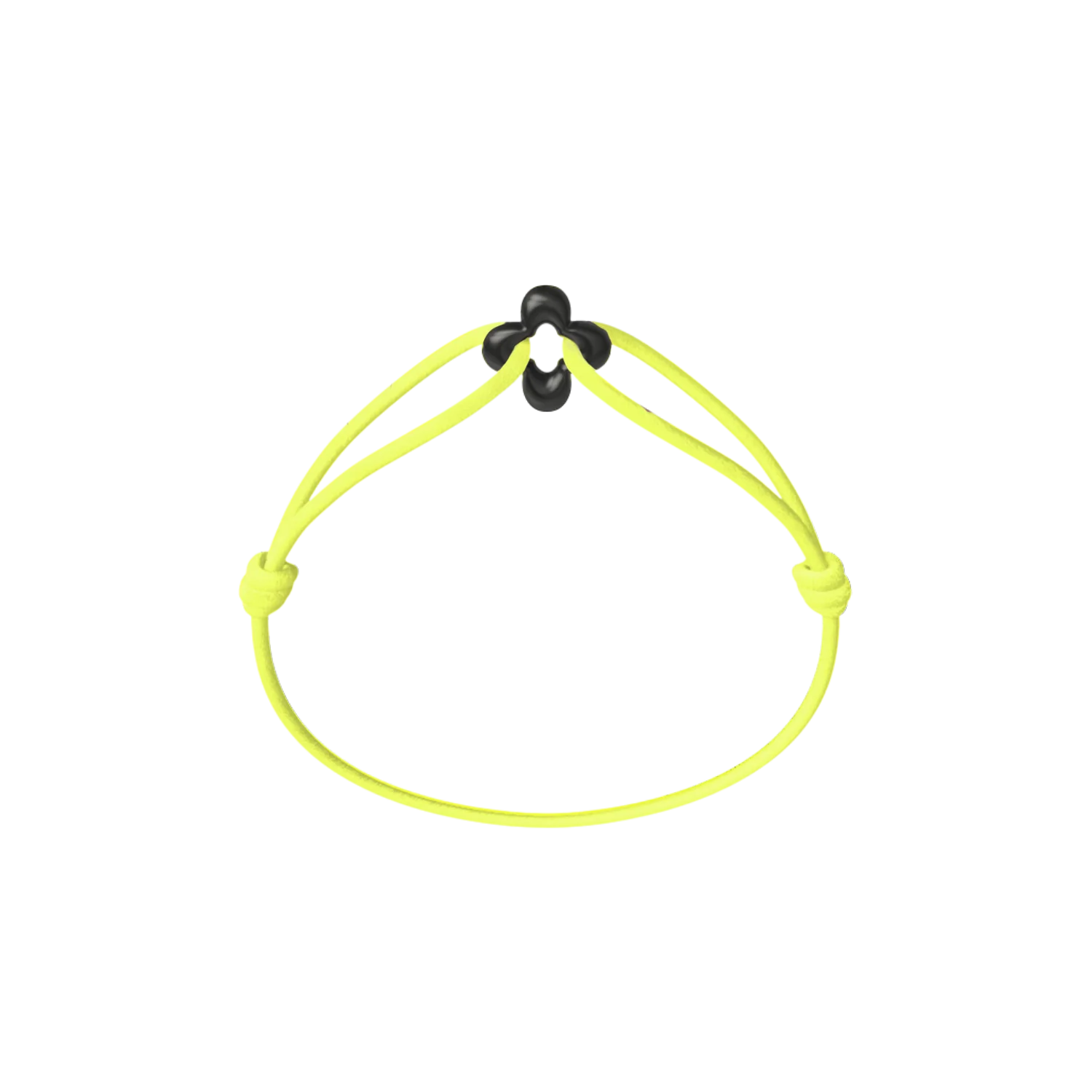 Mini Black Clover Cord Bracelet - Image 12