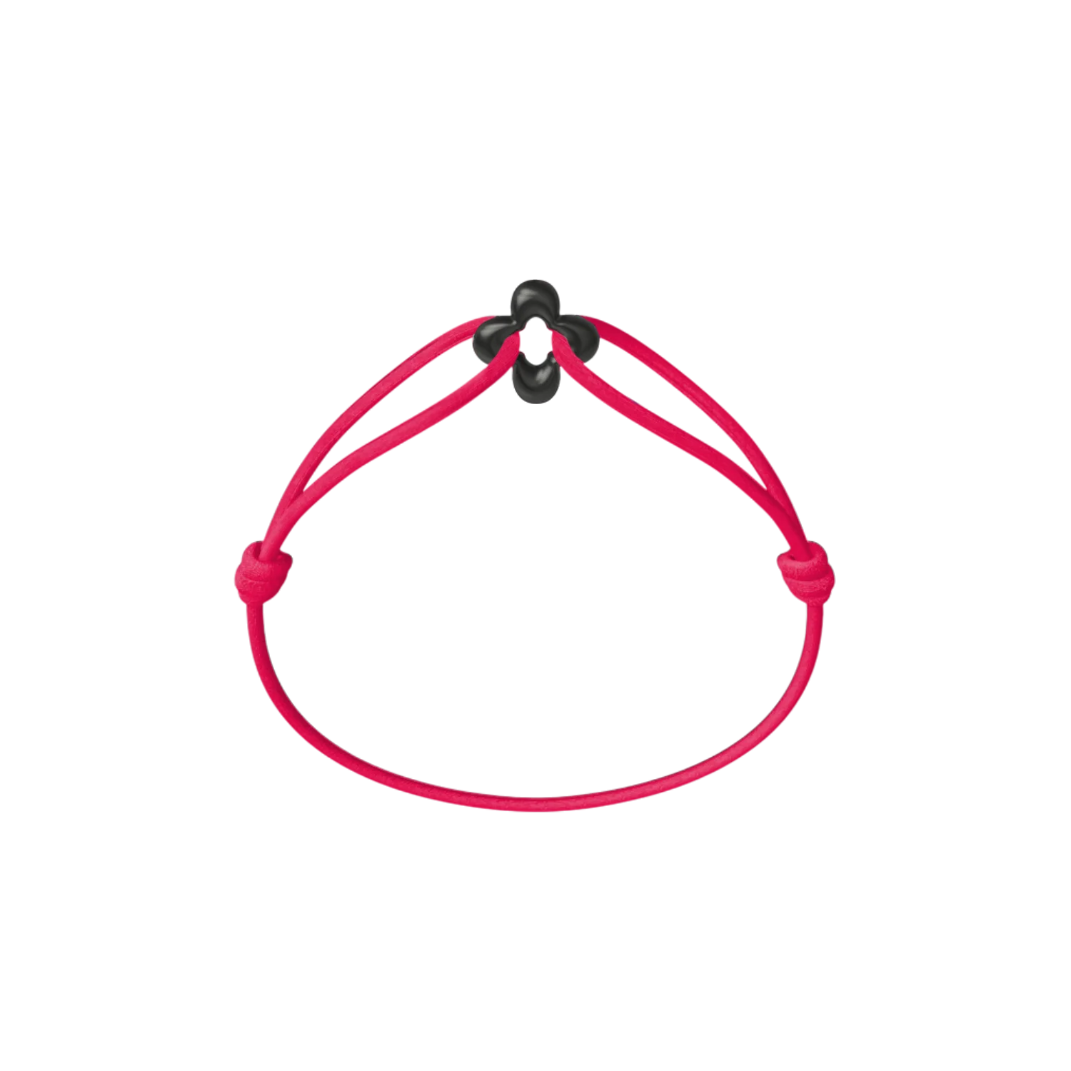 Mini Black Clover Cord Bracelet - Image 16