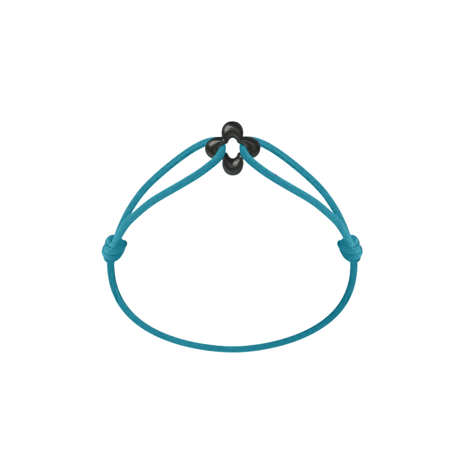 Mini Black Clover Cord Bracelet - Image 19