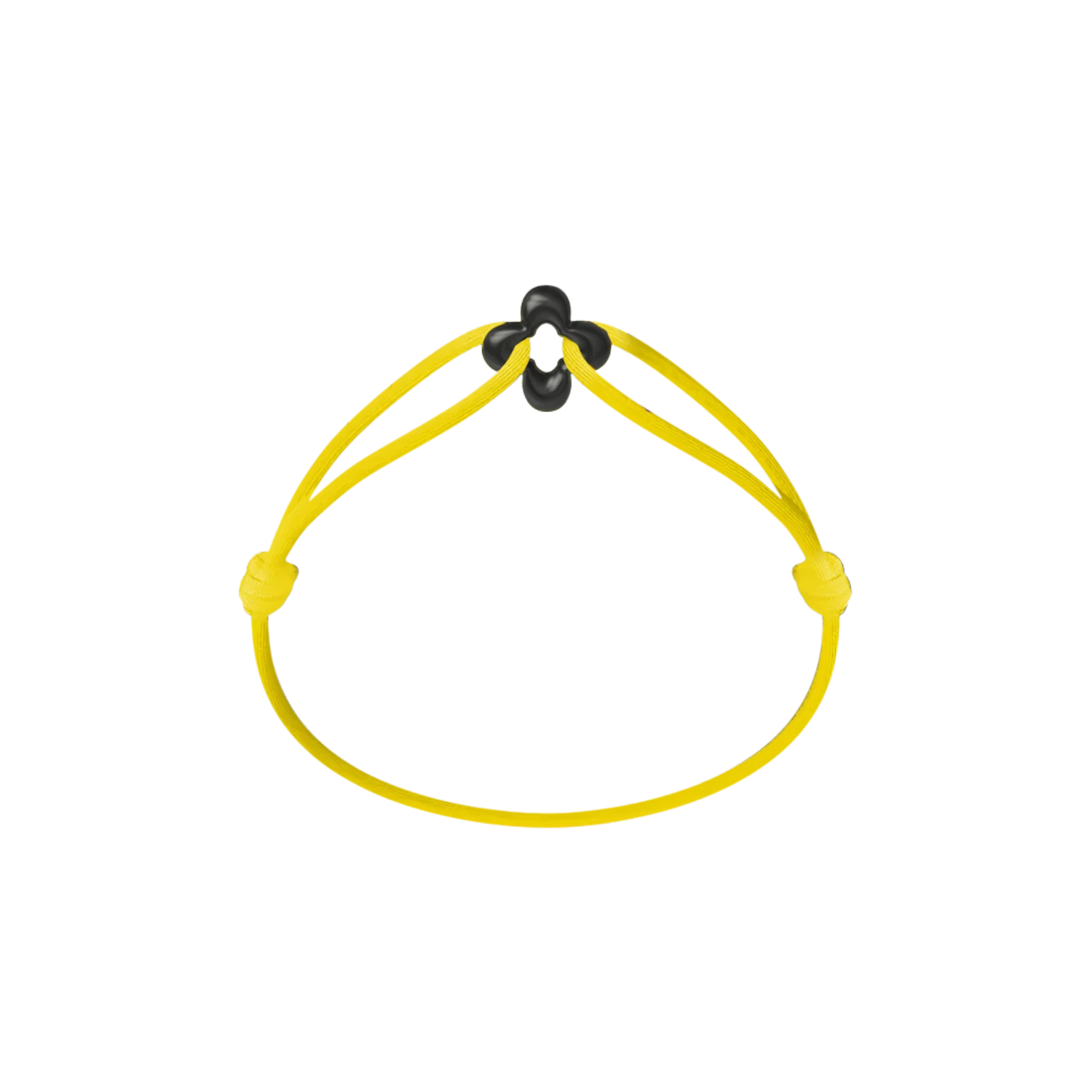 Mini Black Clover Cord Bracelet - Image 20