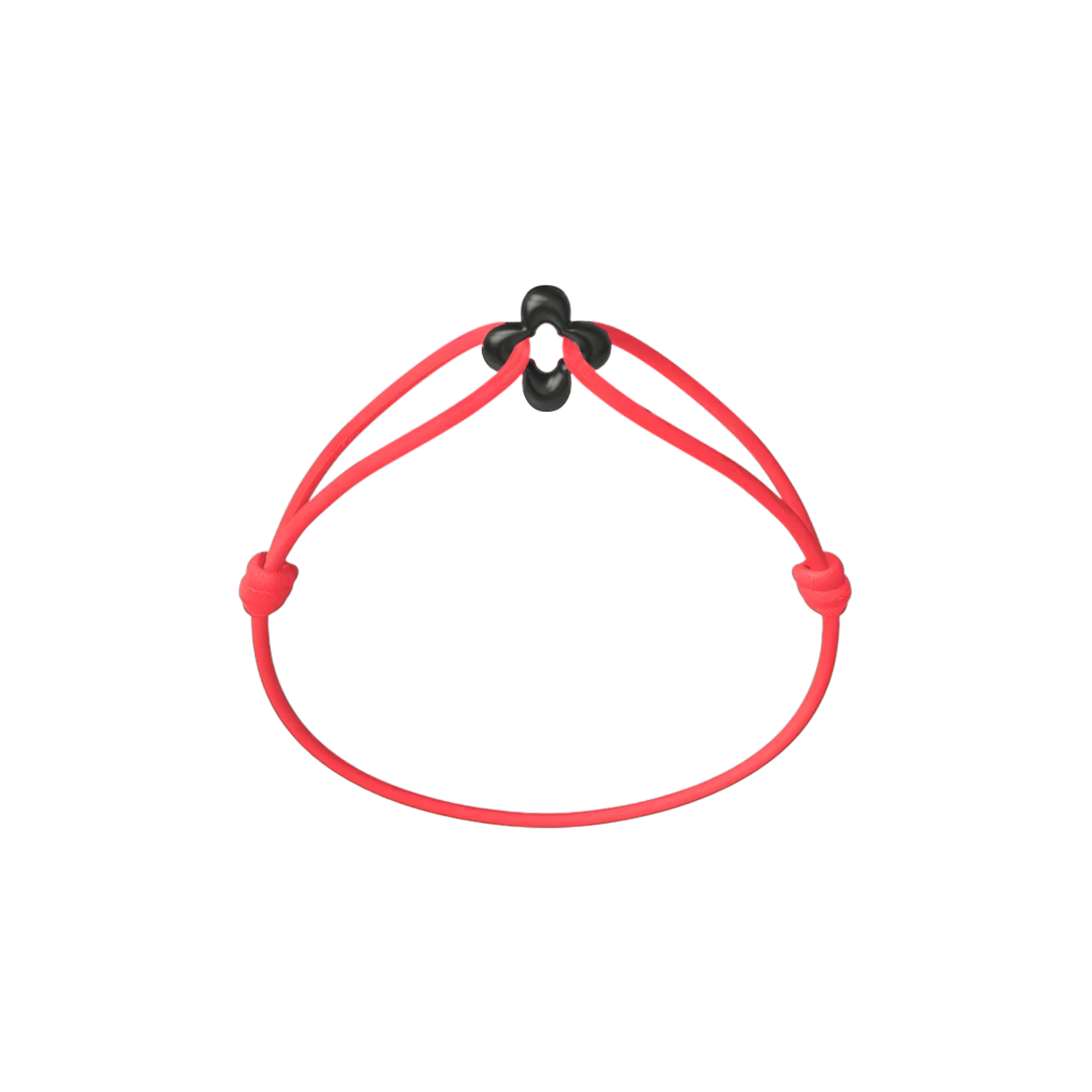Mini Black Clover Cord Bracelet - Image 21