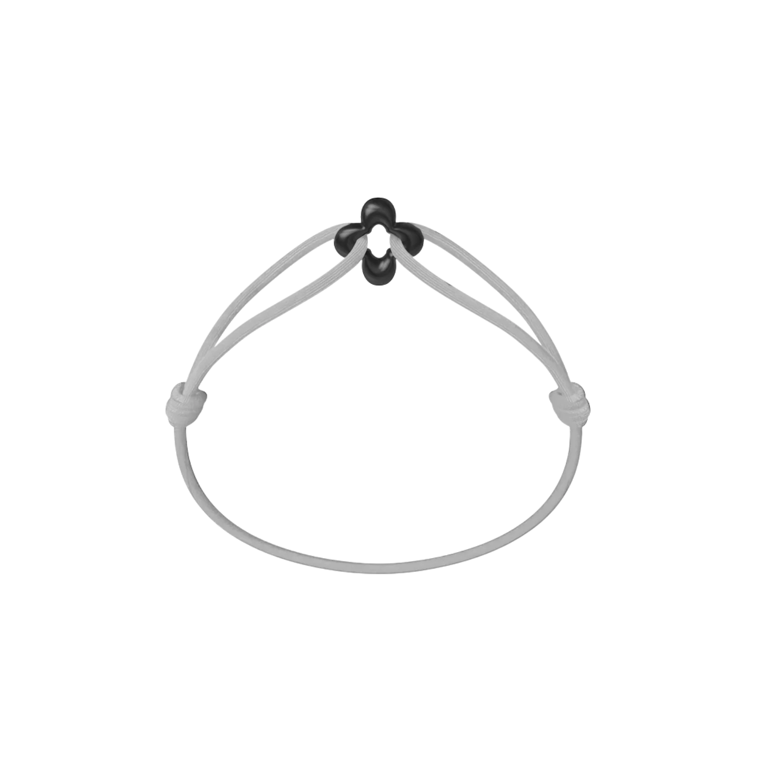 Mini Black Clover Cord Bracelet - Image 26