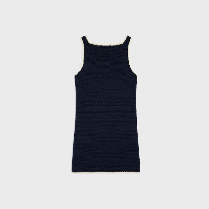 Mini Dress In Crocheted Cotton - Image 3