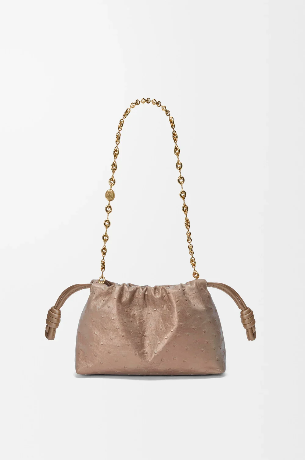 Mini Flamenco Purse In Pearlised Ostrich - Image 2