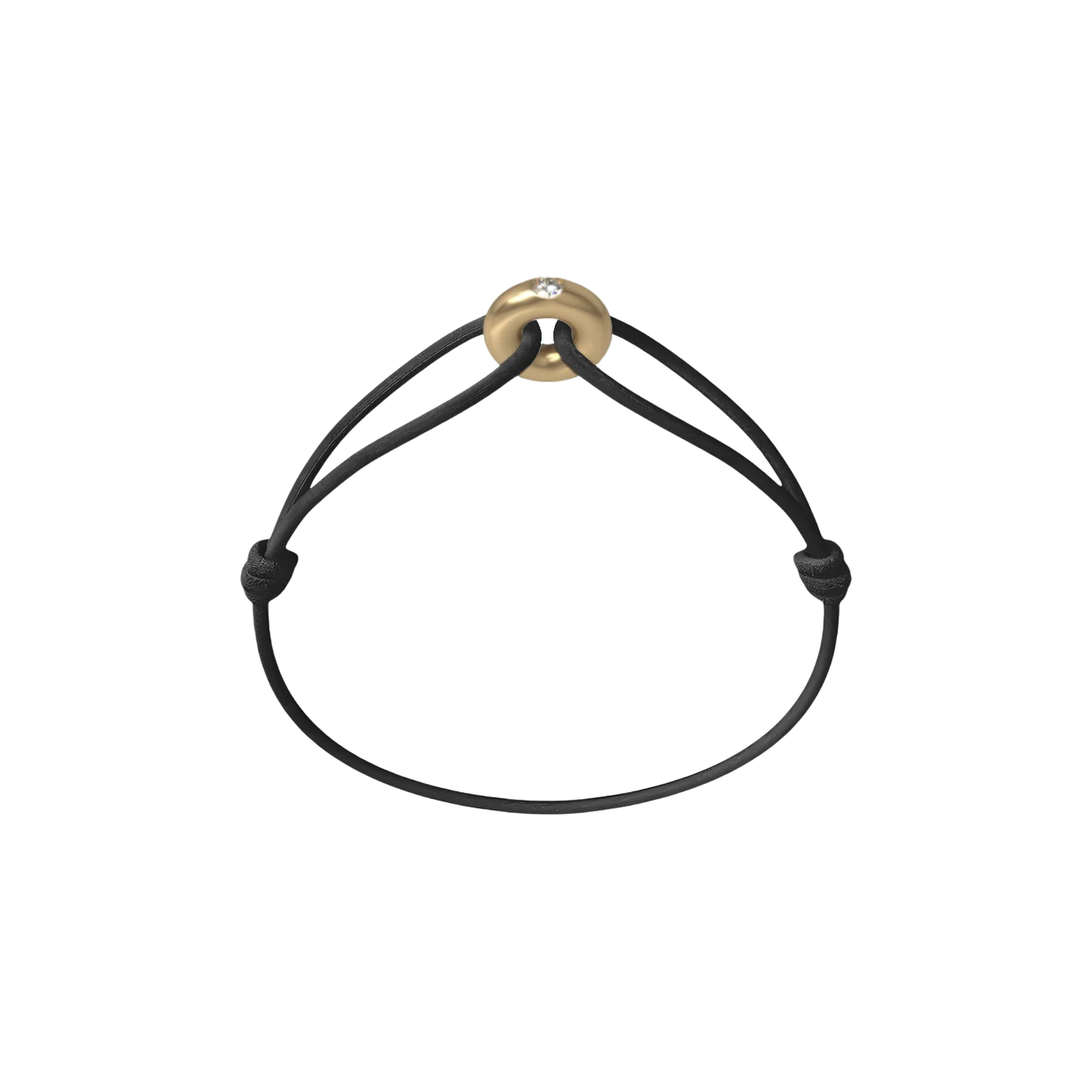 Mini Golden Soho Diamond Cord Bracelet - Image 11