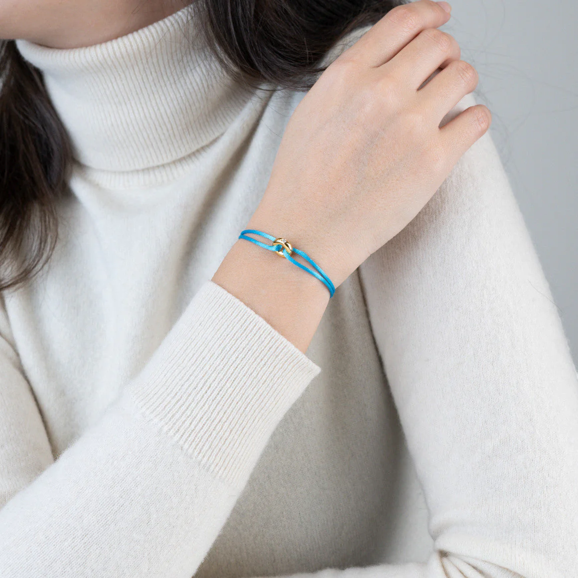 Mini Golden Soho Diamond Cord Bracelet - Image 33