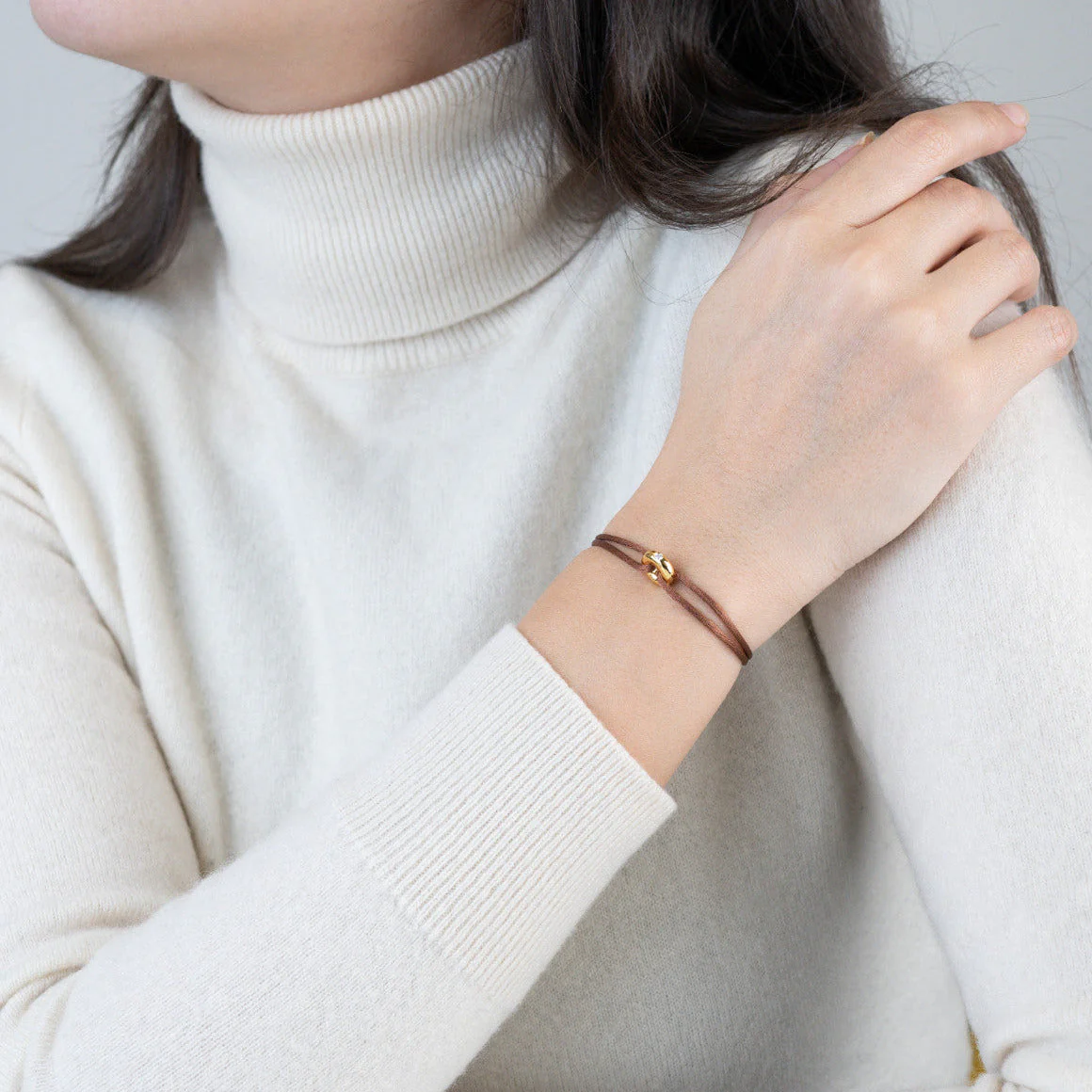 Mini Golden Soho Diamond Cord Bracelet - Image 36