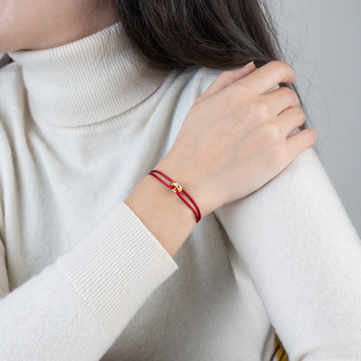 Mini Golden Soho Diamond Cord Bracelet - Image 47