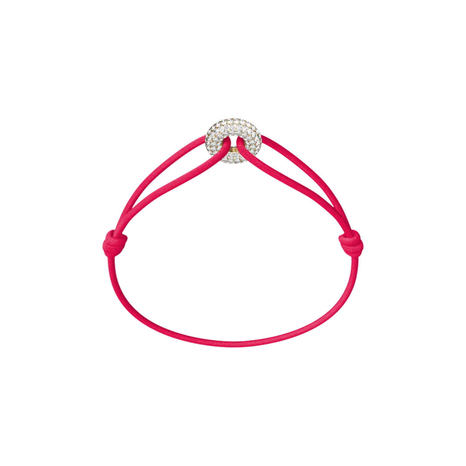 Mini Golden Soho Pavé Cord Bracelet - Image 21