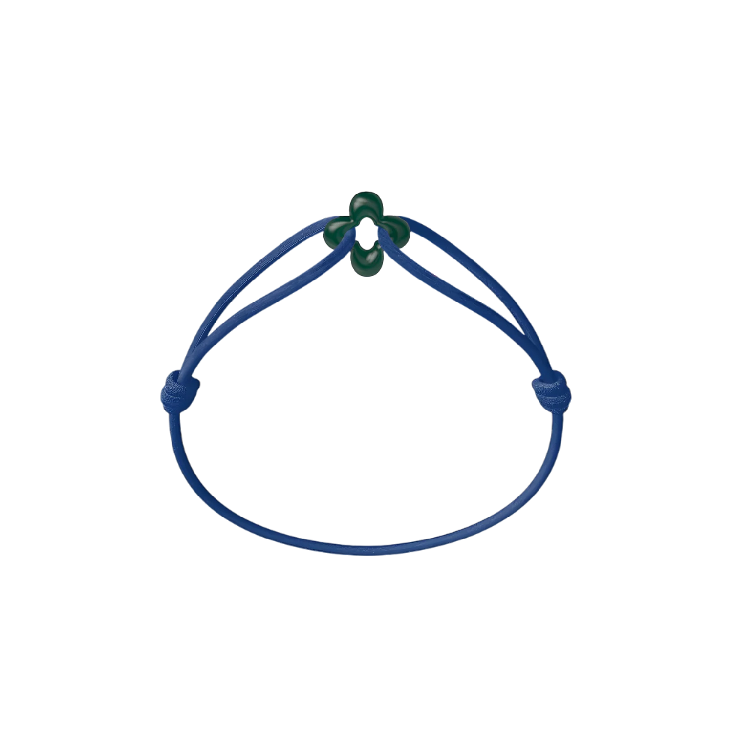 Mini Green Clover Cord Bracelet - Image 10