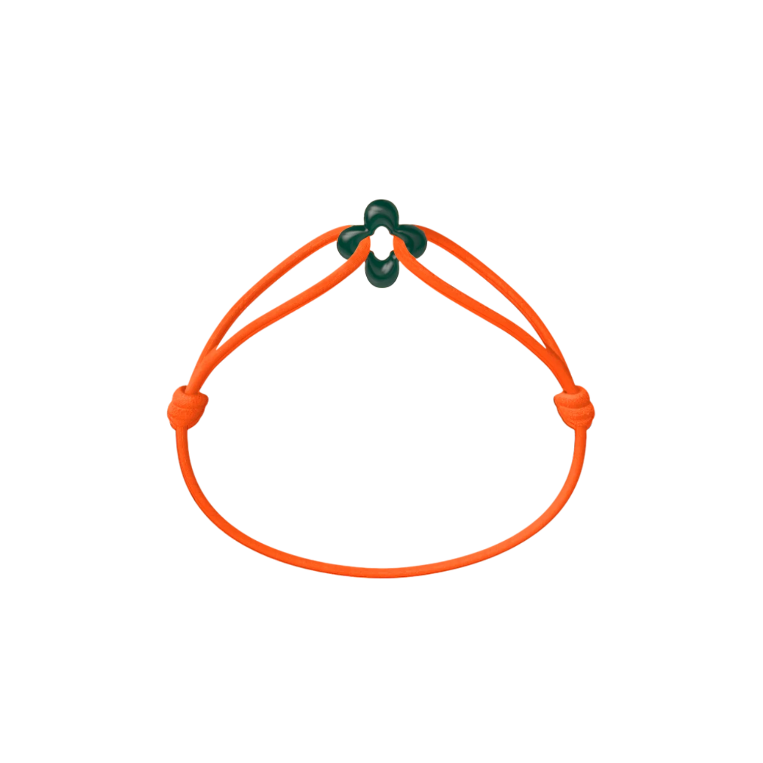 Mini Green Clover Cord Bracelet - Image 11