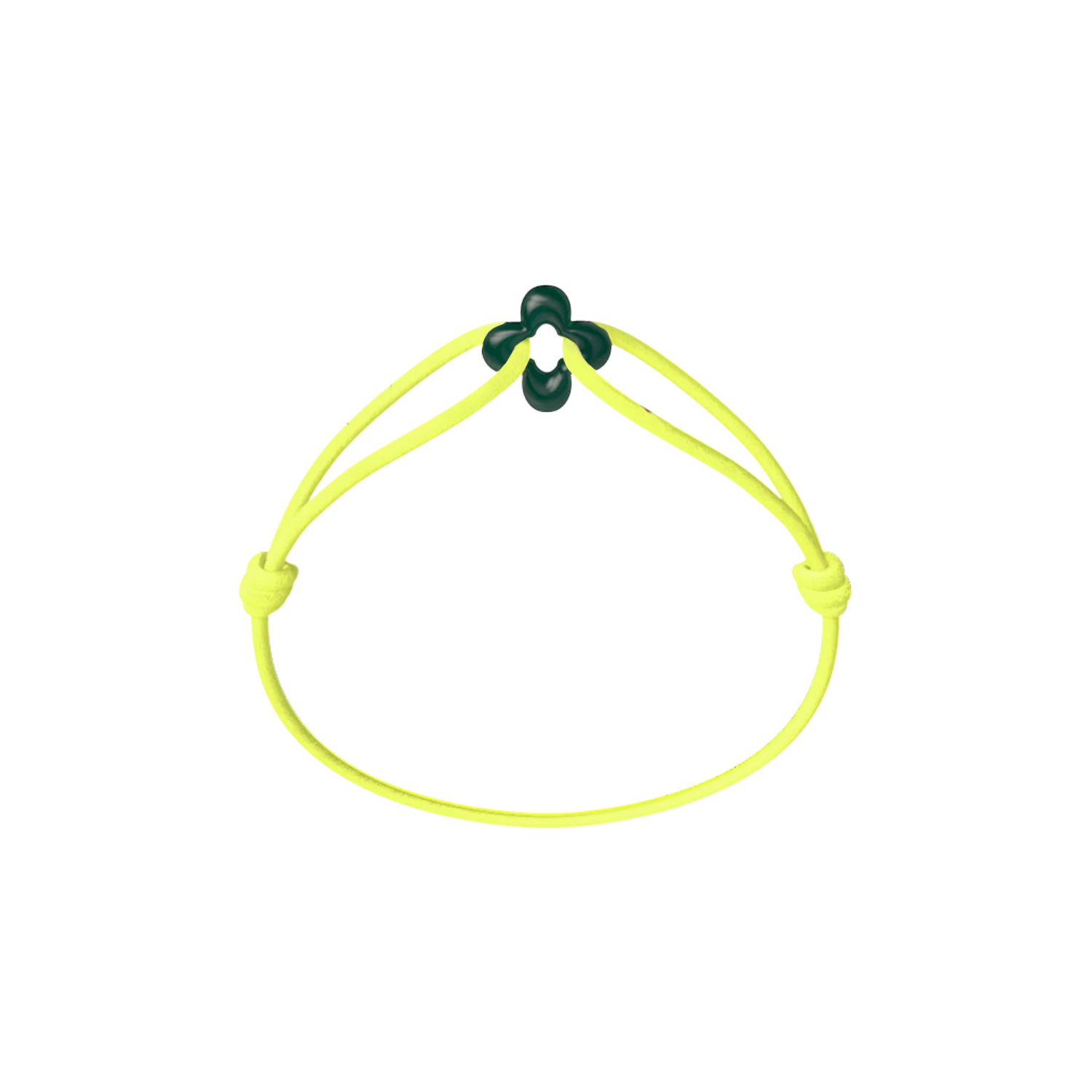 Mini Green Clover Cord Bracelet - Image 13