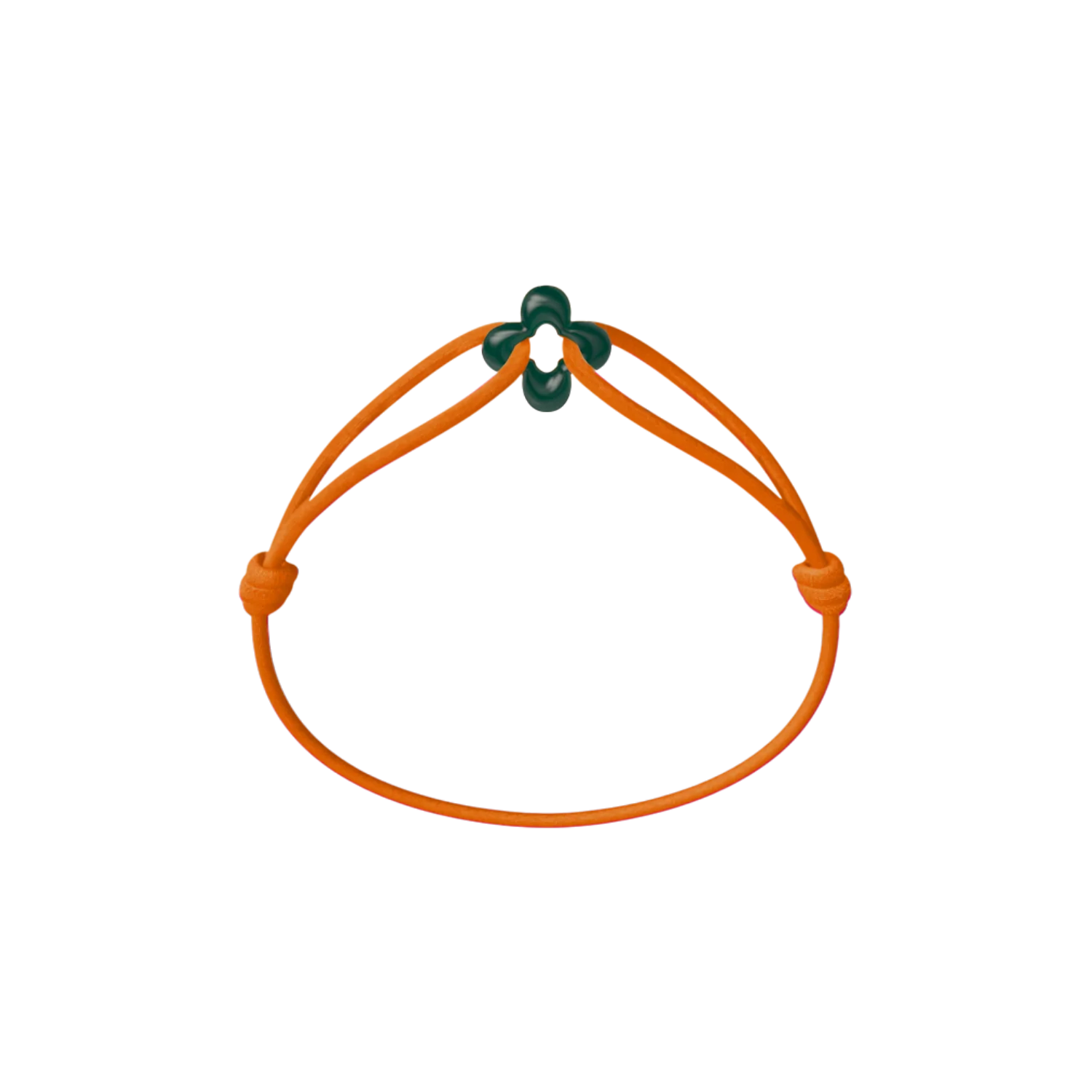 Mini Green Clover Cord Bracelet - Image 15