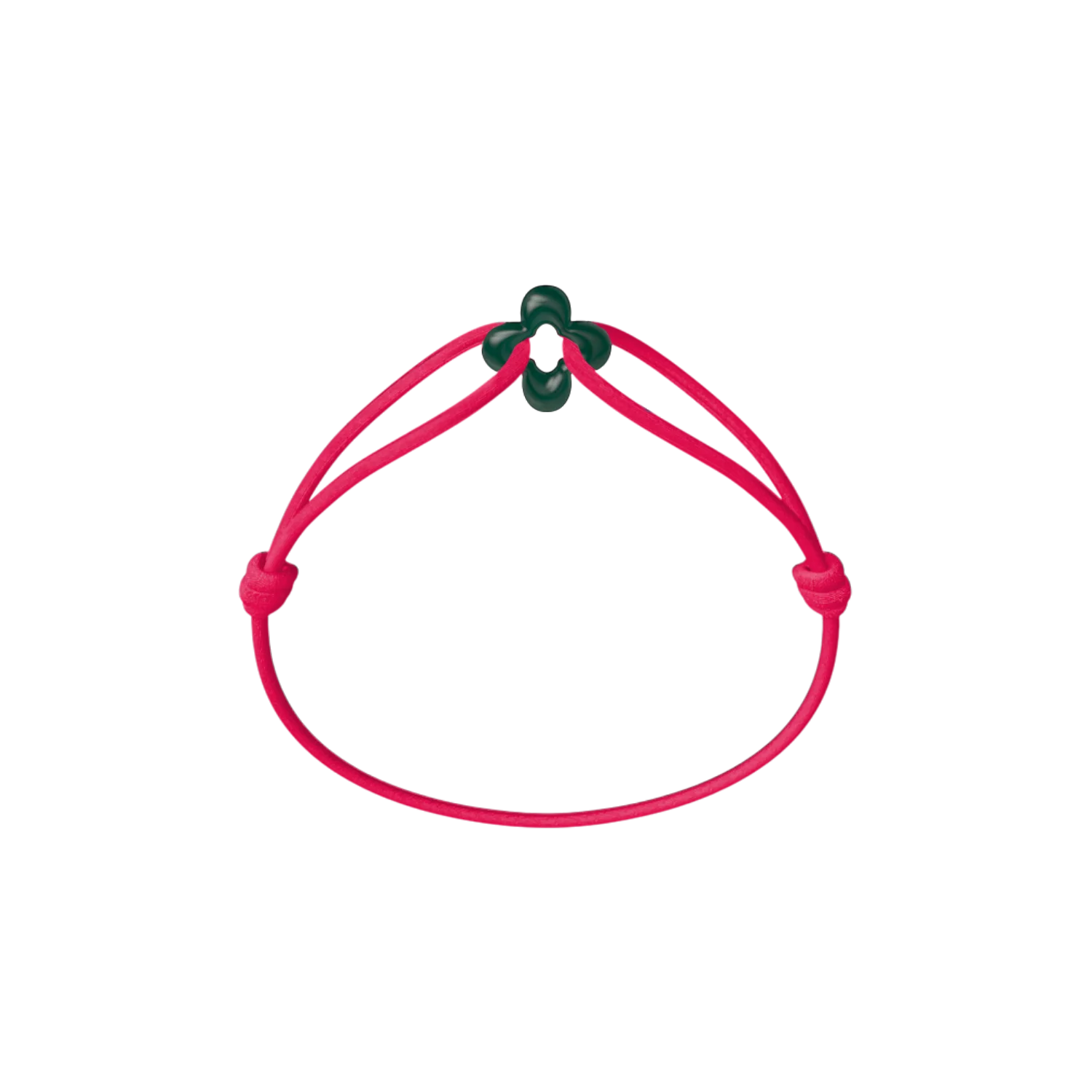 Mini Green Clover Cord Bracelet - Image 17