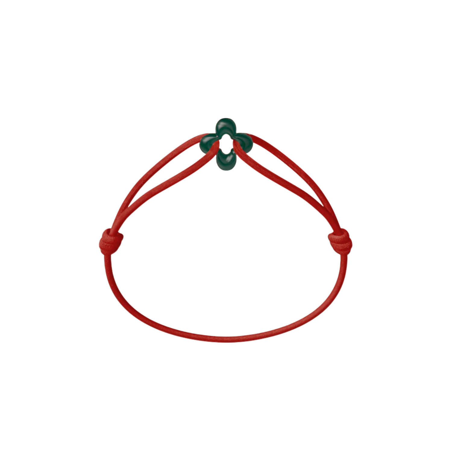 Mini Green Clover Cord Bracelet - Image 18