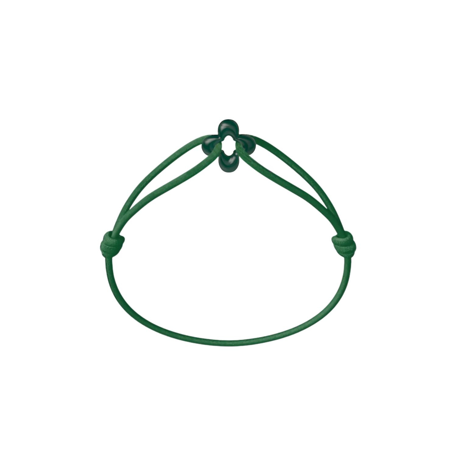 Mini Green Clover Cord Bracelet - Image 20