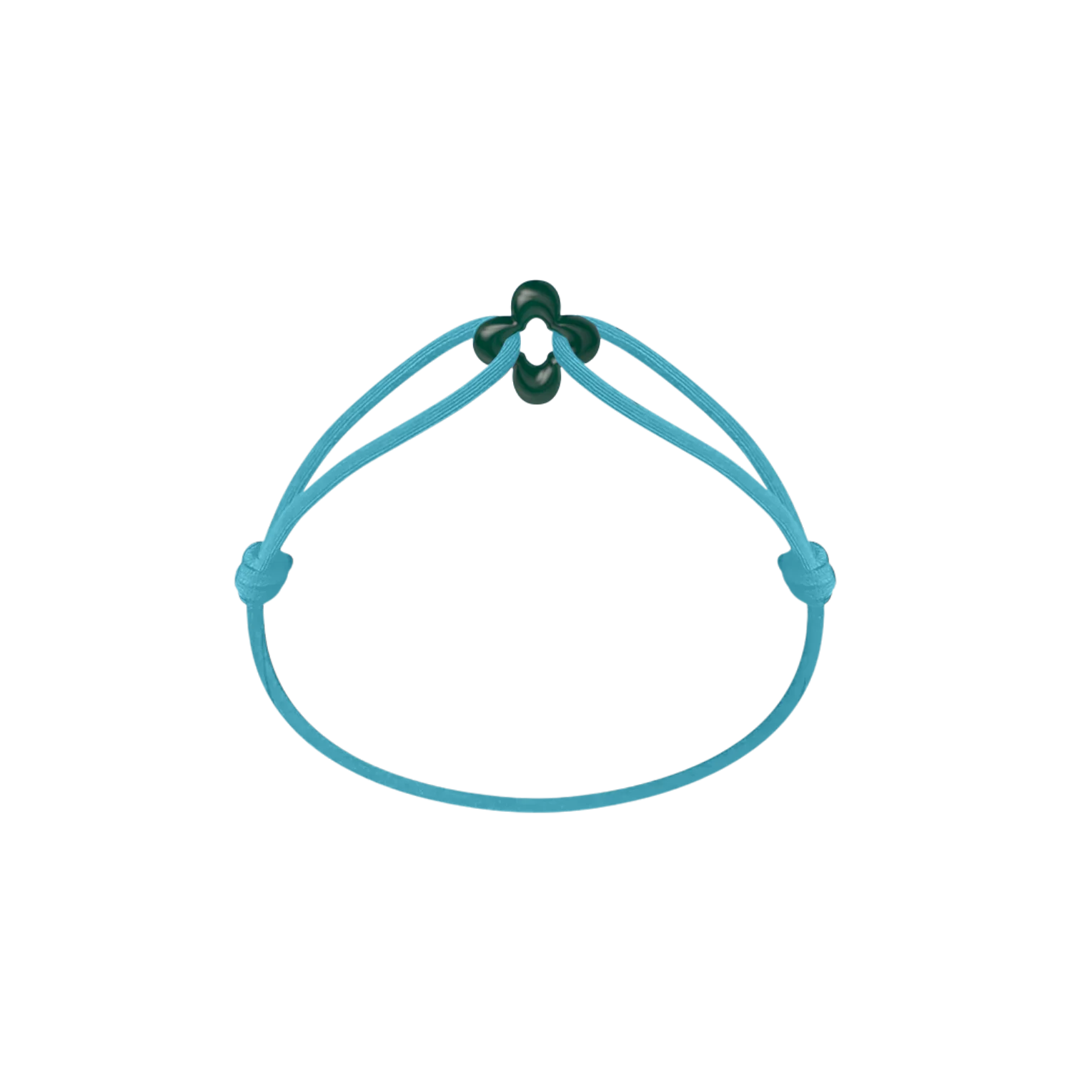 Mini Green Clover Cord Bracelet - Image 21