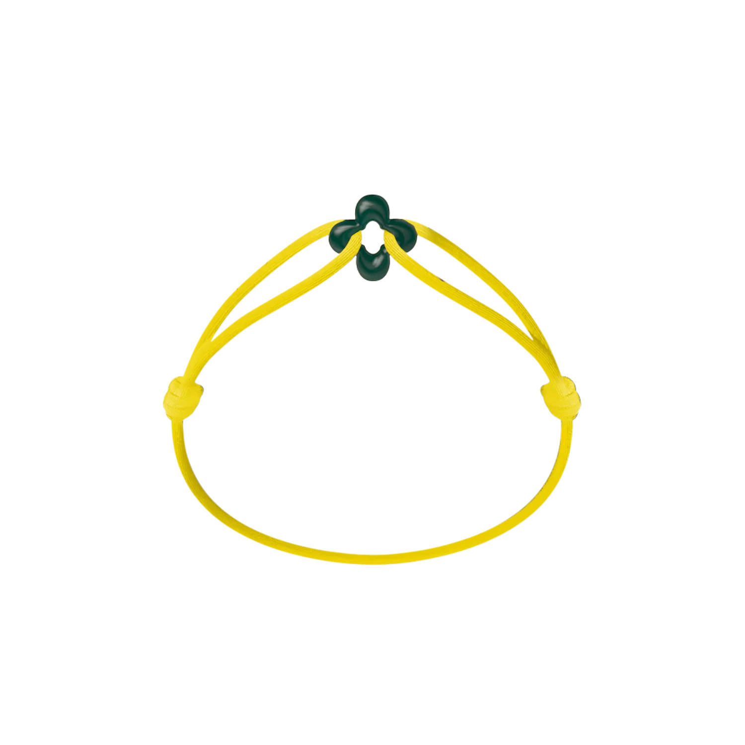 Mini Green Clover Cord Bracelet - Image 23