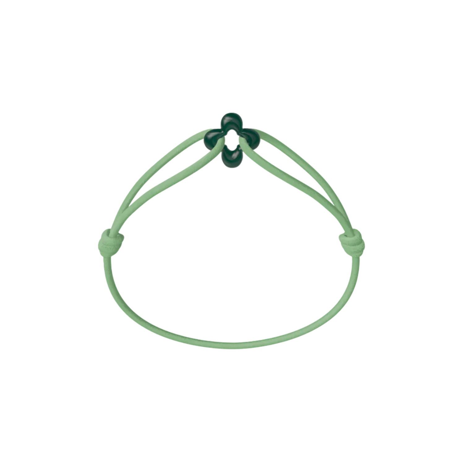 Mini Green Clover Cord Bracelet - Image 25
