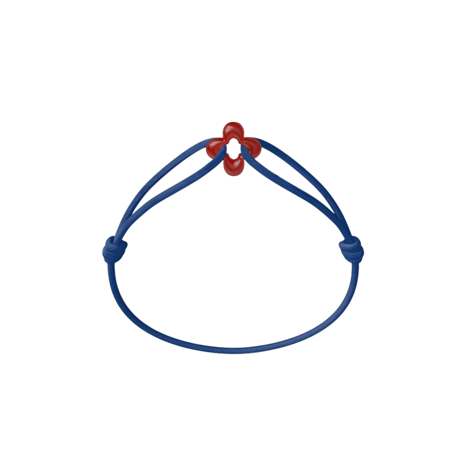 Mini Red Clover Cord Bracelet - Image 12