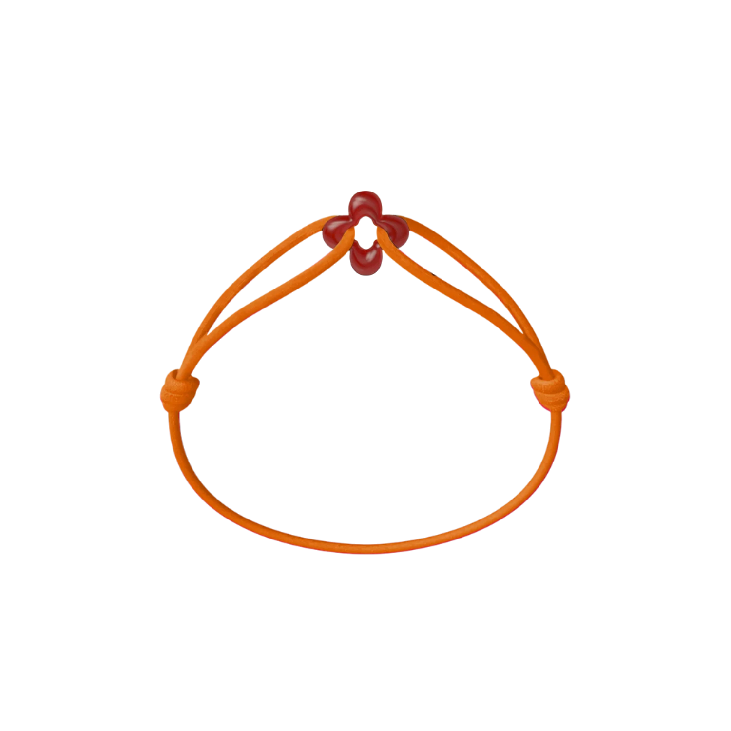 Mini Red Clover Cord Bracelet - Image 17