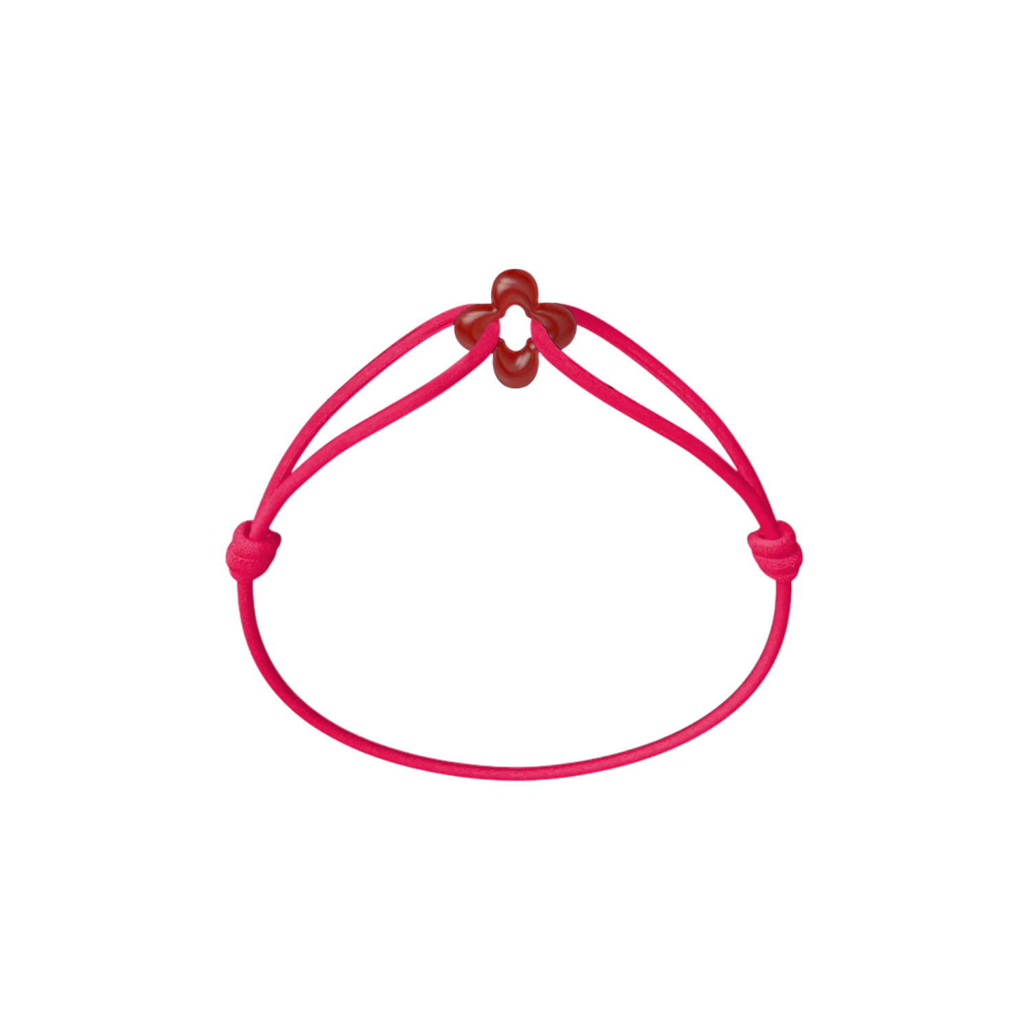 Mini Red Clover Cord Bracelet - Image 19